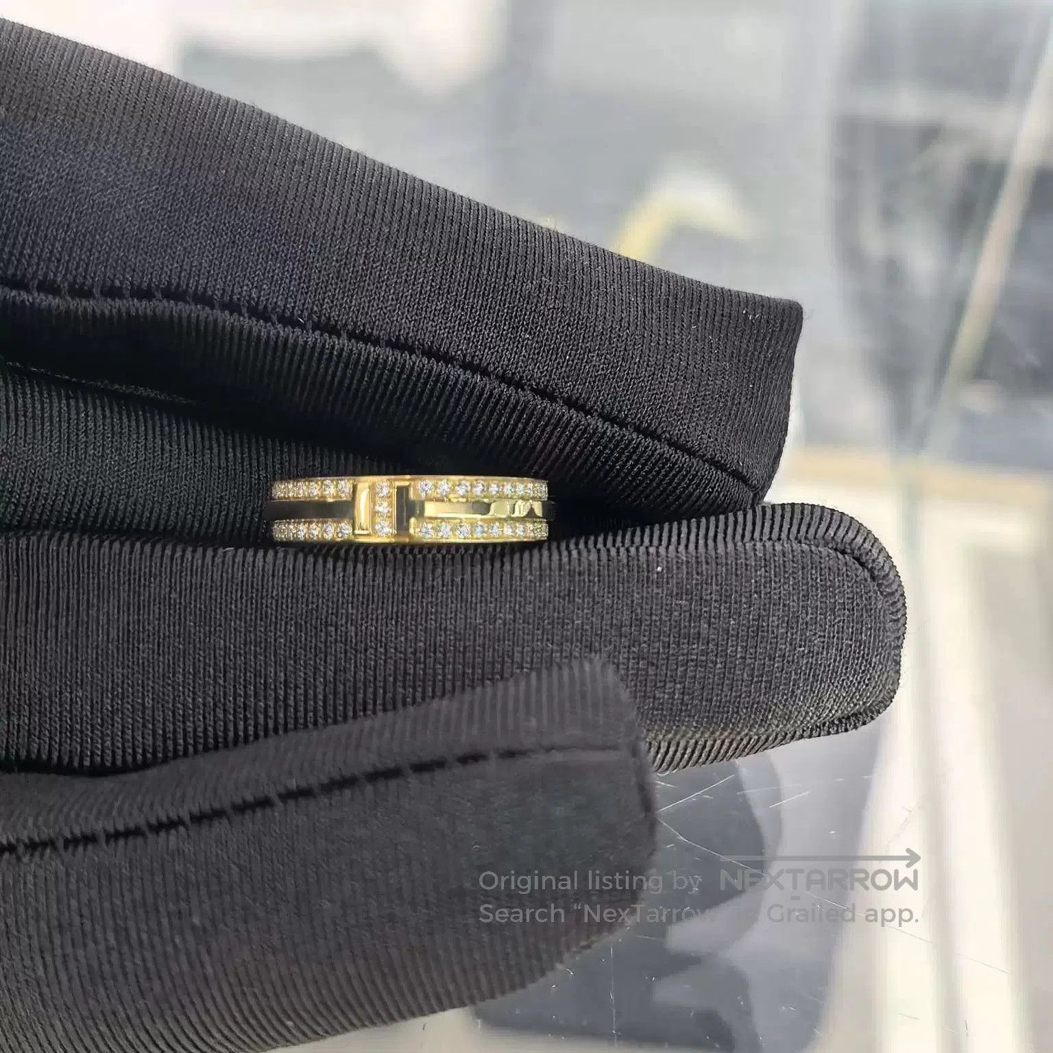 Tiffany & Co. Tiffany & Co. 18k Gold Double T Diamond Ring. Size ONE SIZE - 1 Thumbnail