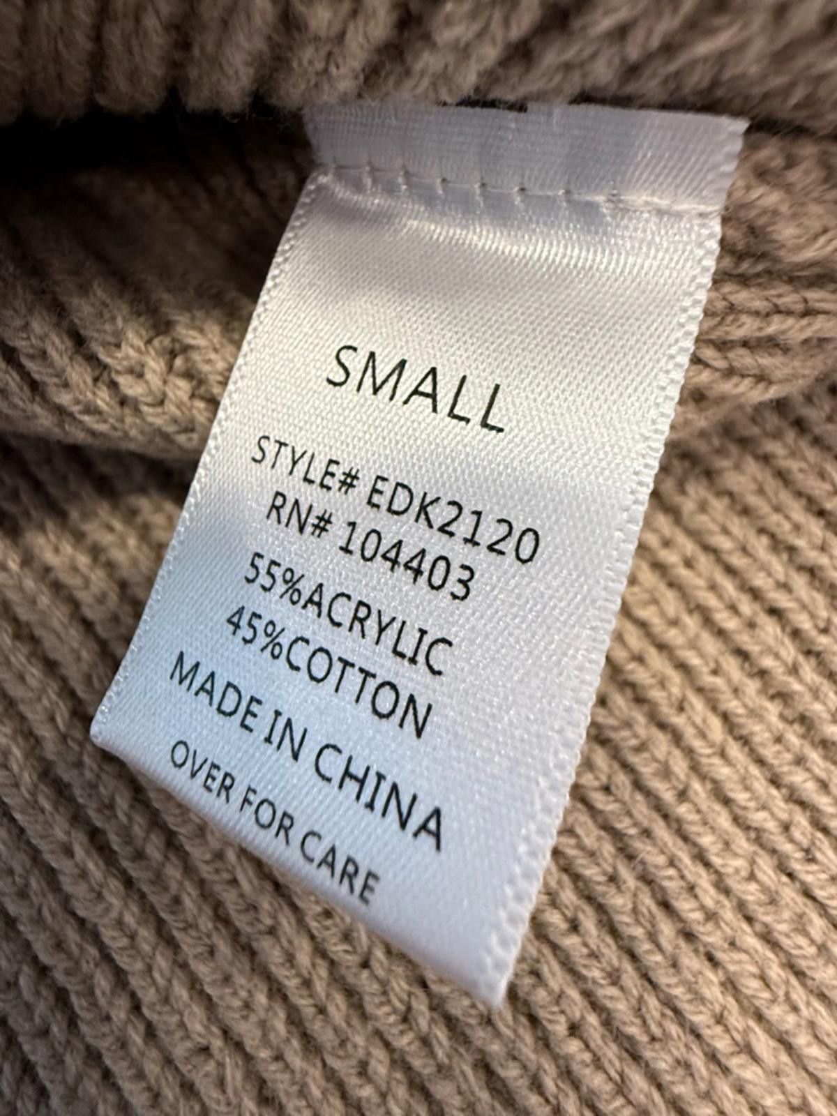 Other Evidnt midi sweater dress brown ribbed turtleneck SZ SM Size S / US 4 / IT 40 - 6 Thumbnail