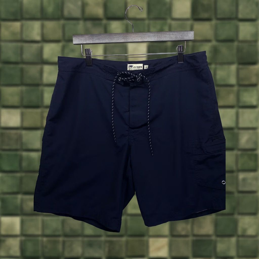 J.Crew VINTAGE? J.CREW Men’s 35 Original Swimwear Bottoms-3677 Bottom Mens 35 Blue Trunks Knit? Size US 35 - 1 Thumbnail