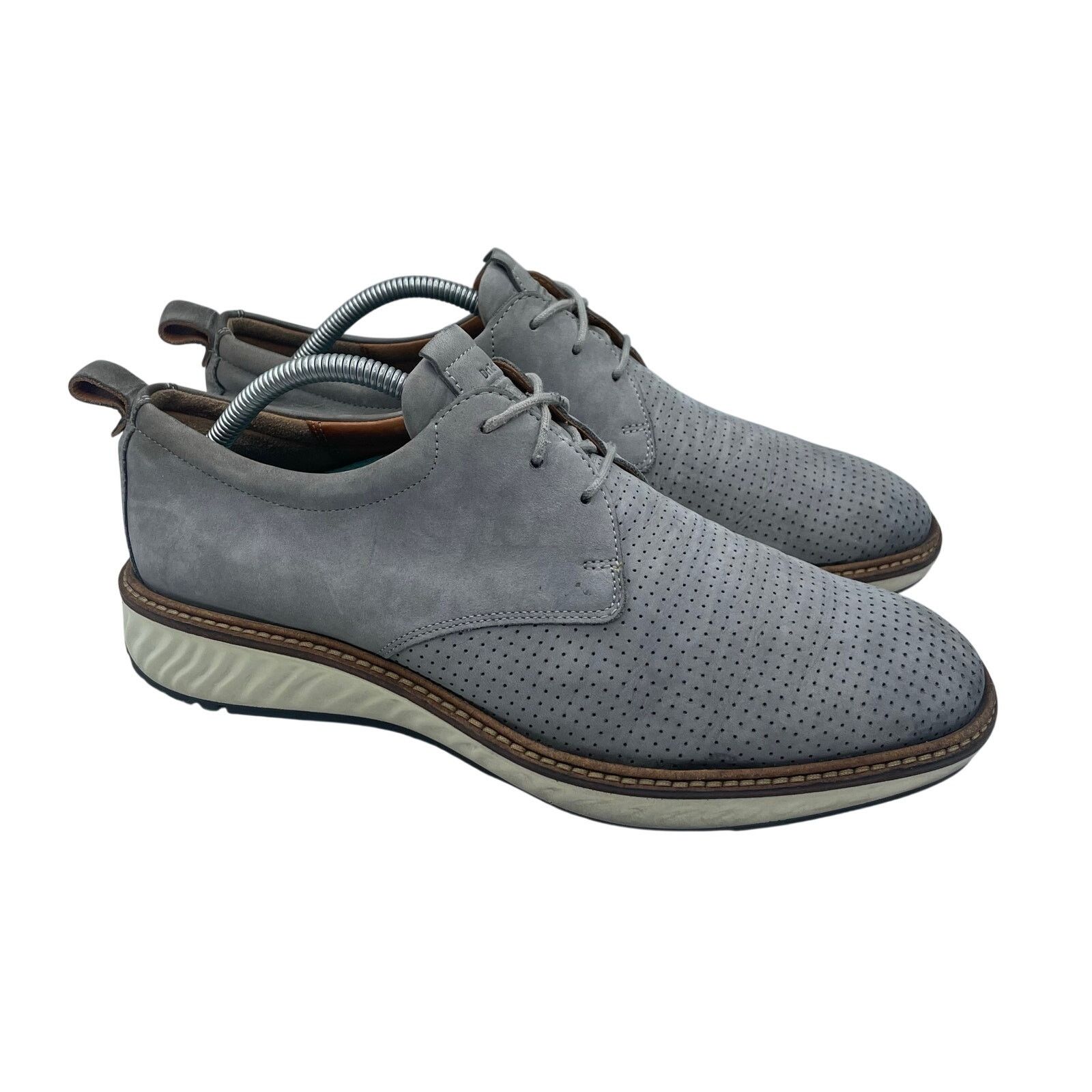 Ecco ECCO ST1 Hybrid Derby Wingtip Oxford Suede Shoe Slate Men 42 Size US 8.5 / EU 41-42 - 2 Thumbnail