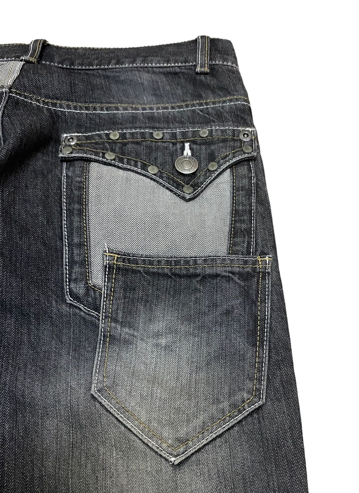 Japanese Brand × Le Grande Bleu (L.G.B.) Rare Design Vintage Japanese Brand Paddling Jeans 2000s Size US 29 - 5 Thumbnail