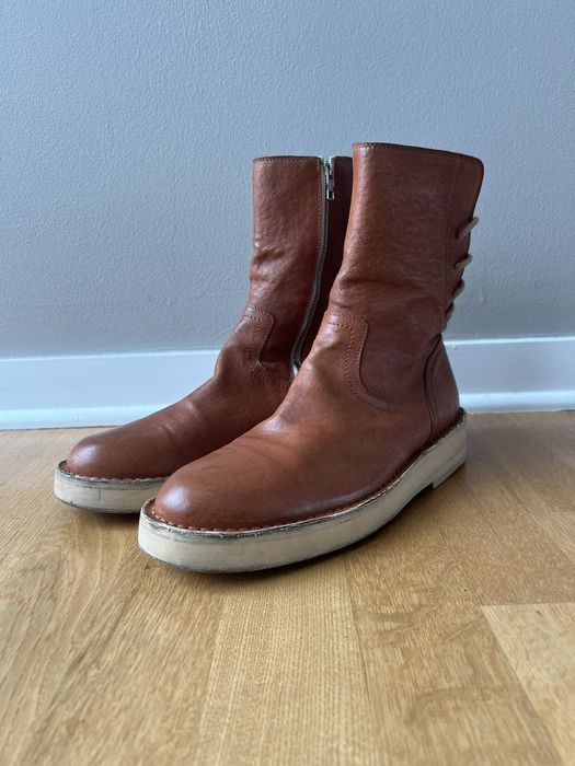 Ann Demeulemeester AW10 Backlace Boots | Grailed