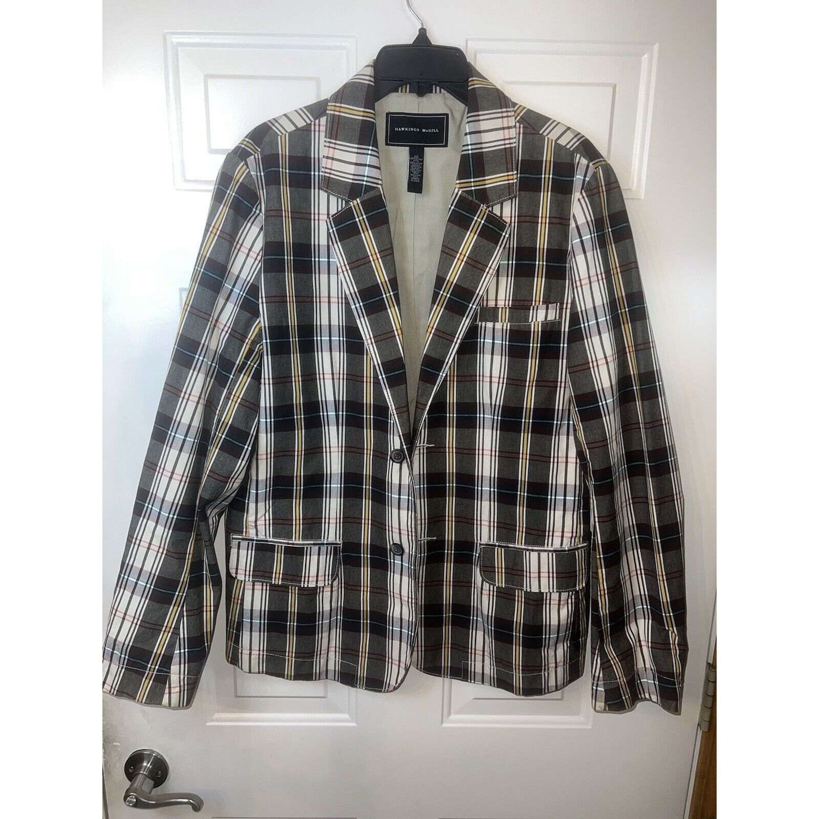Hawkings Mcgill Hawkings & McGill Blazer Jacket Men’s Large Button Up Cotton Size US L / EU 52-54 / 3 - 1 Thumbnail