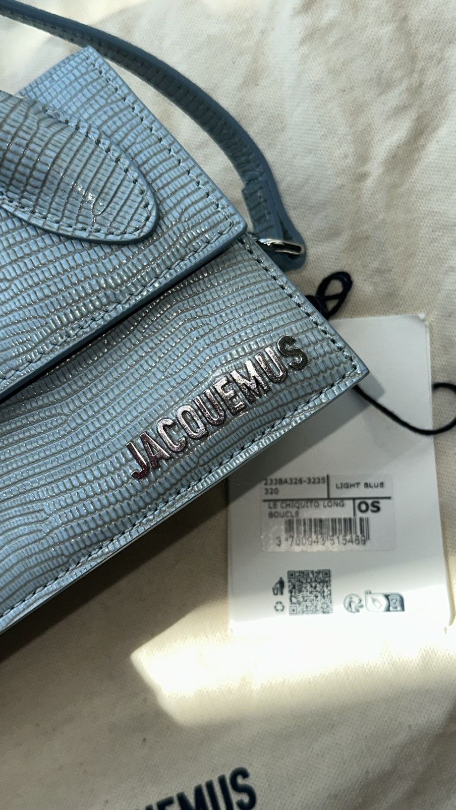 Jacquemus Jacquemus Blue La Croisière 'Le Chiquito Long Boucle' Bag Size ONE SIZE - 4 Thumbnail