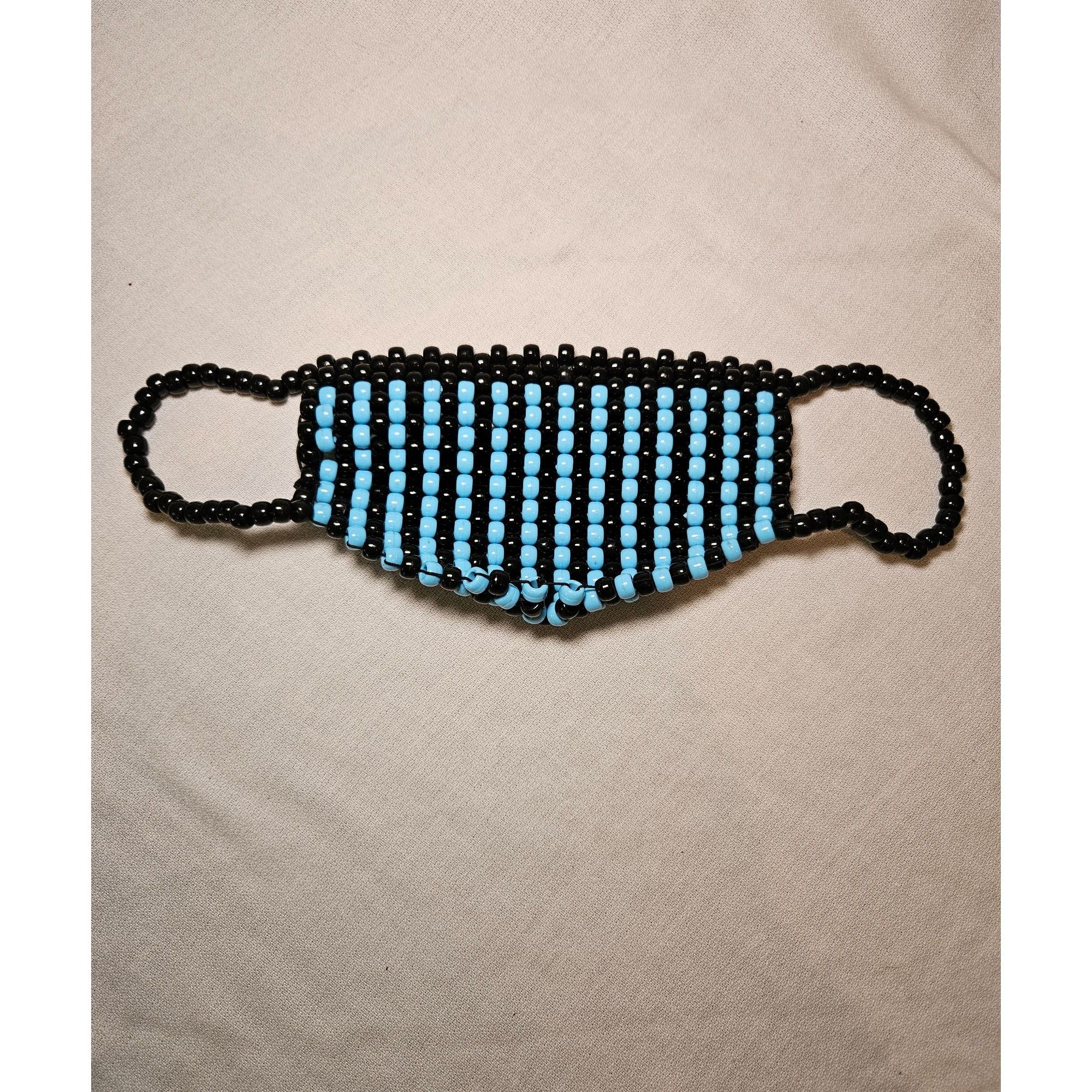 Other Blue Black Kandi Mask Pony Beads Size ONE SIZE - 7 Thumbnail