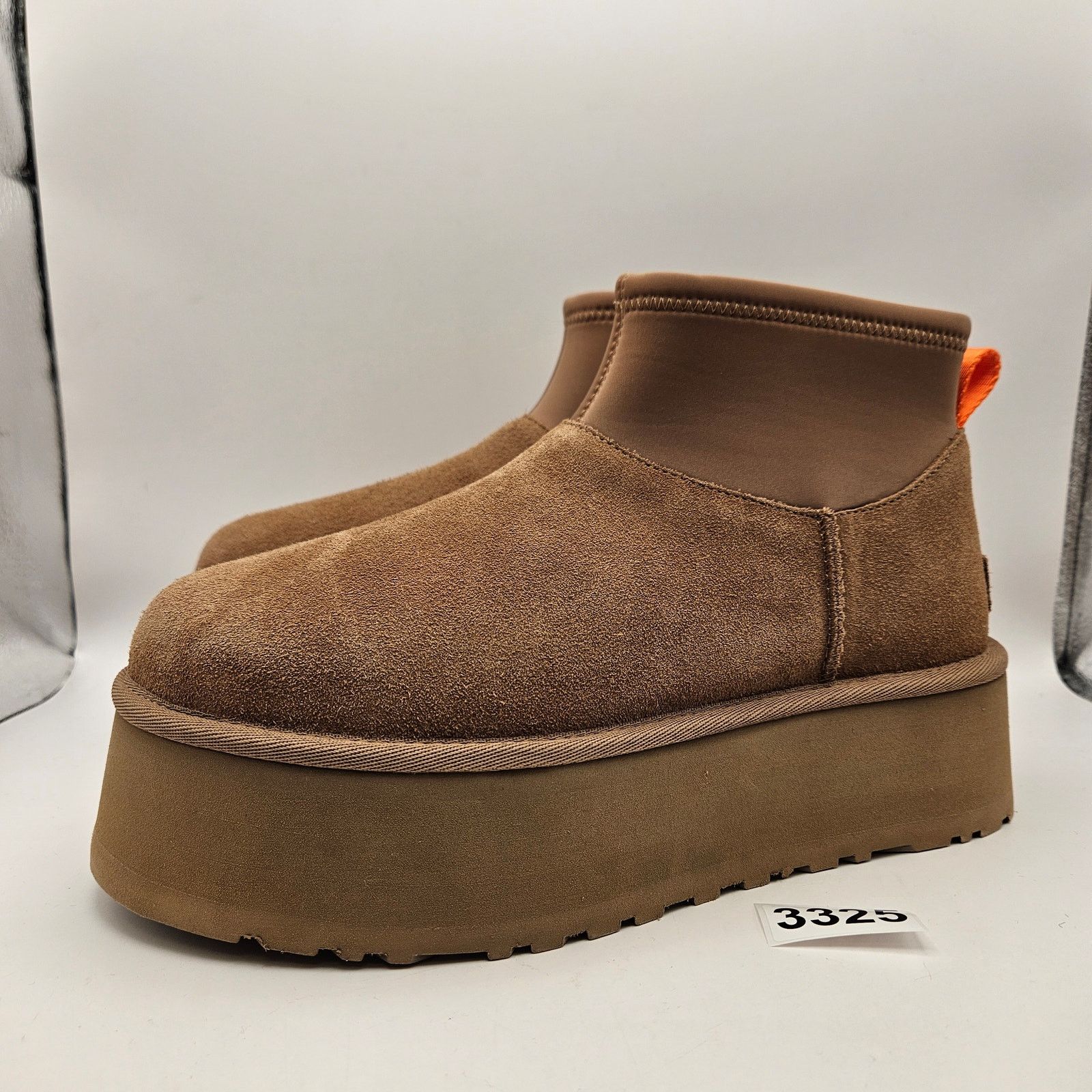 Ugg UGG WOMEN'S 9 PLATFORM MINI BOOTS BROWN SUEDE ULTRA MINI Size US 9 / IT 39 - 1 Thumbnail