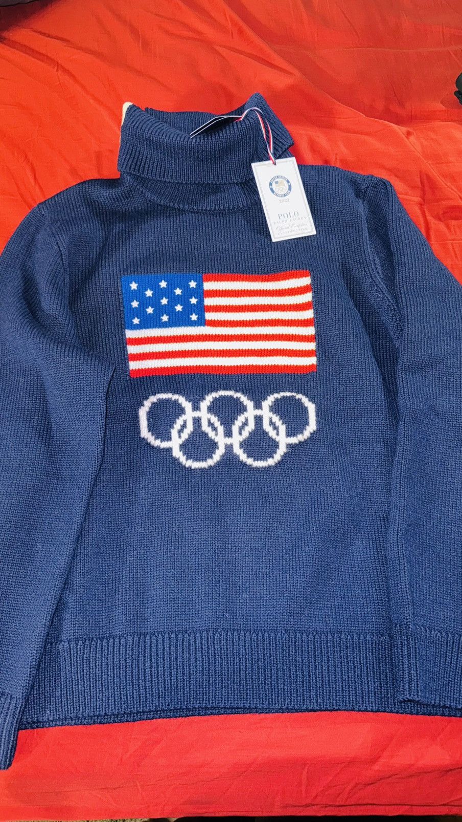 Polo Ralph Lauren 2022 Official Polo Ralph Lauren Olympic Turtleneck 3xl Size US XXL / EU 58 / 5 - 1 Thumbnail
