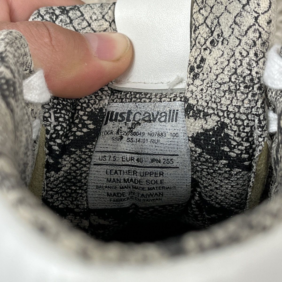 Just Cavalli Just Cavalli Sneak Skin High Top Sneakers Swag Avant Garde Size US 7 / EU 40 - 15 Thumbnail