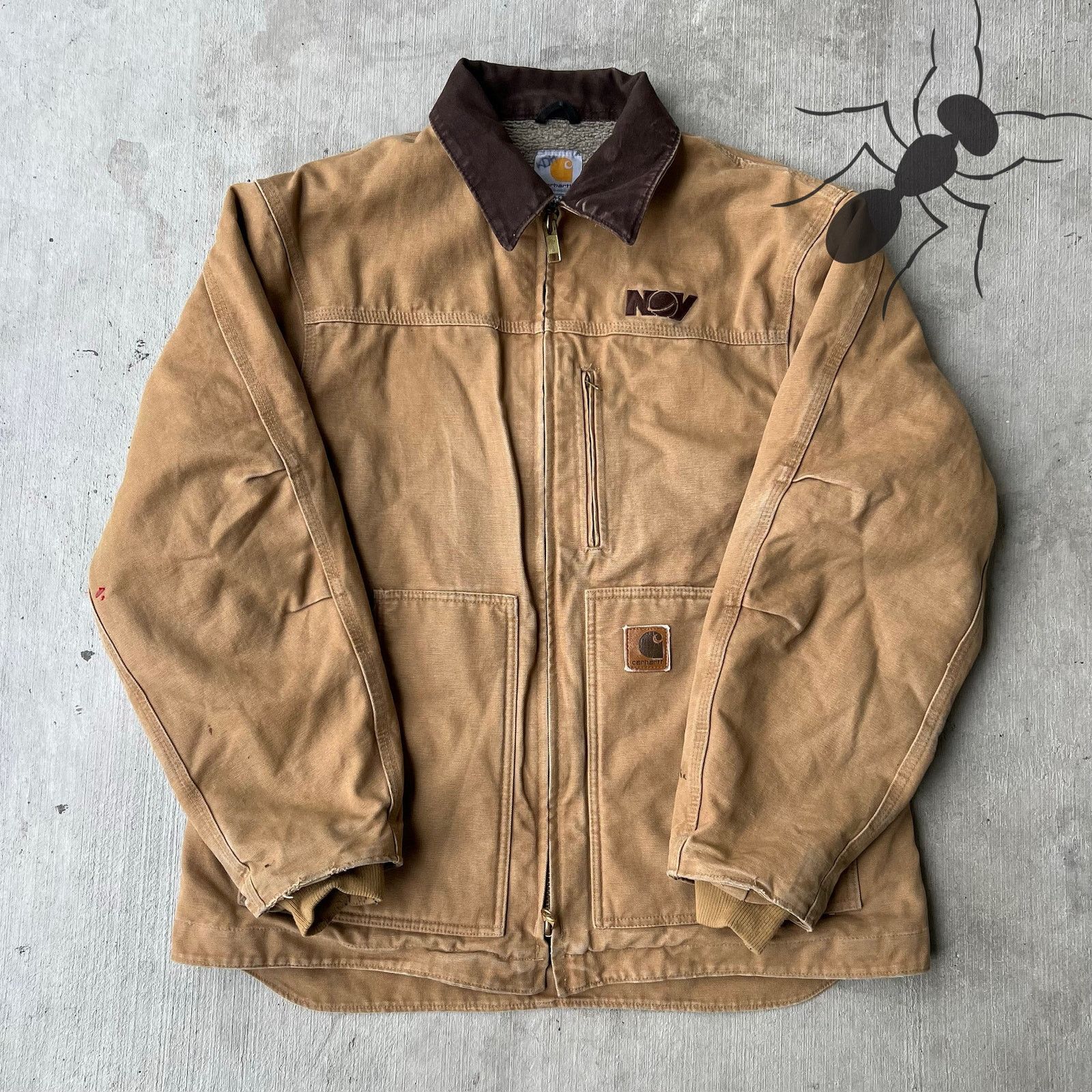 Carhartt × Vintage Carhartt C61 CML brown chore work wear jacket Size US L / EU 52-54 / 3 - 1 Thumbnail