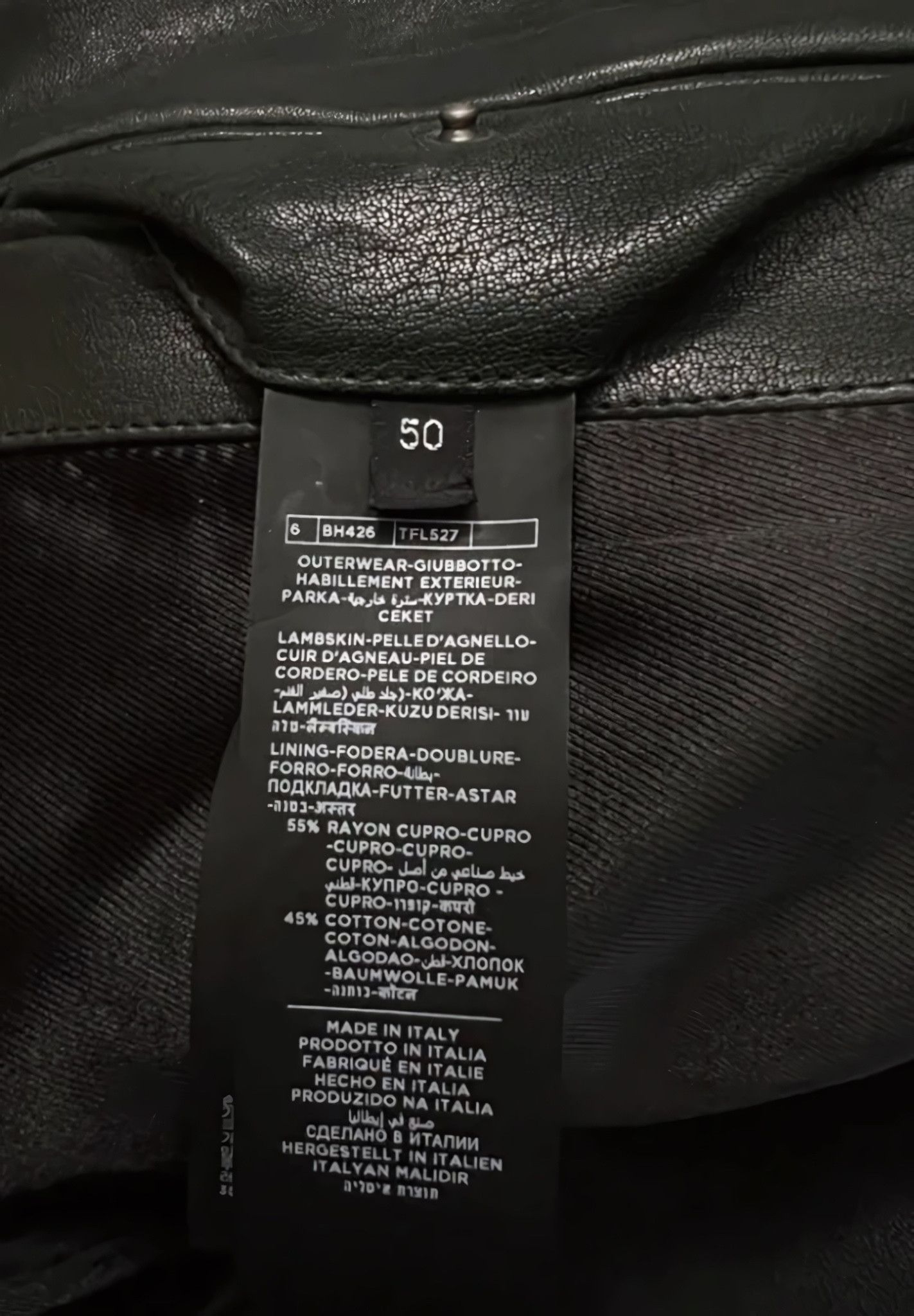 Tom Ford DARK GREEN LAMBSKIN LEATHER BIKER JACKET Size US M / EU 48-50 / 2 - 6 Thumbnail
