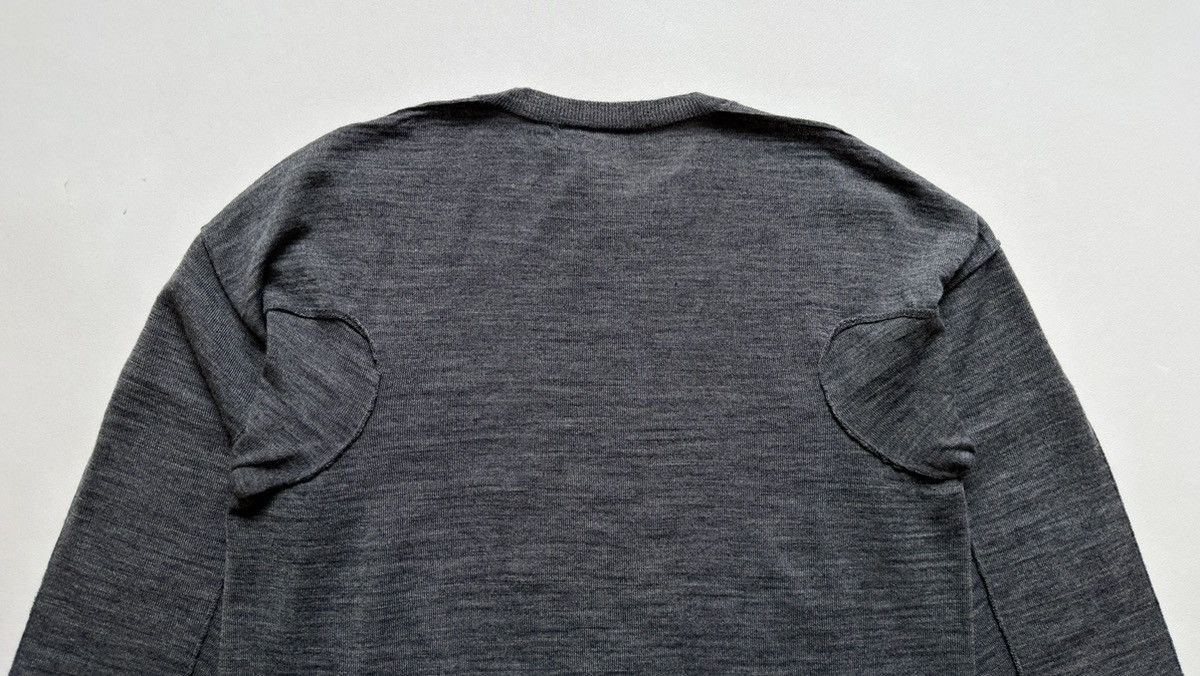 Comme des Garcons Gray Panelled Wool Sweater Size US M / EU 48-50 / 2 - 14 Thumbnail