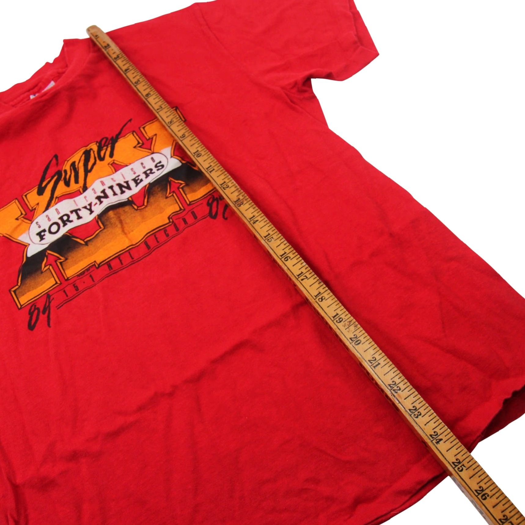 Vintage VINTAGE 1985 San Francisco 49ers Super Bowl XIX Mens T-Shirt M Red Graphic Shirt Mens Size US M / EU 48-50 / 2 - 6 Thumbnail