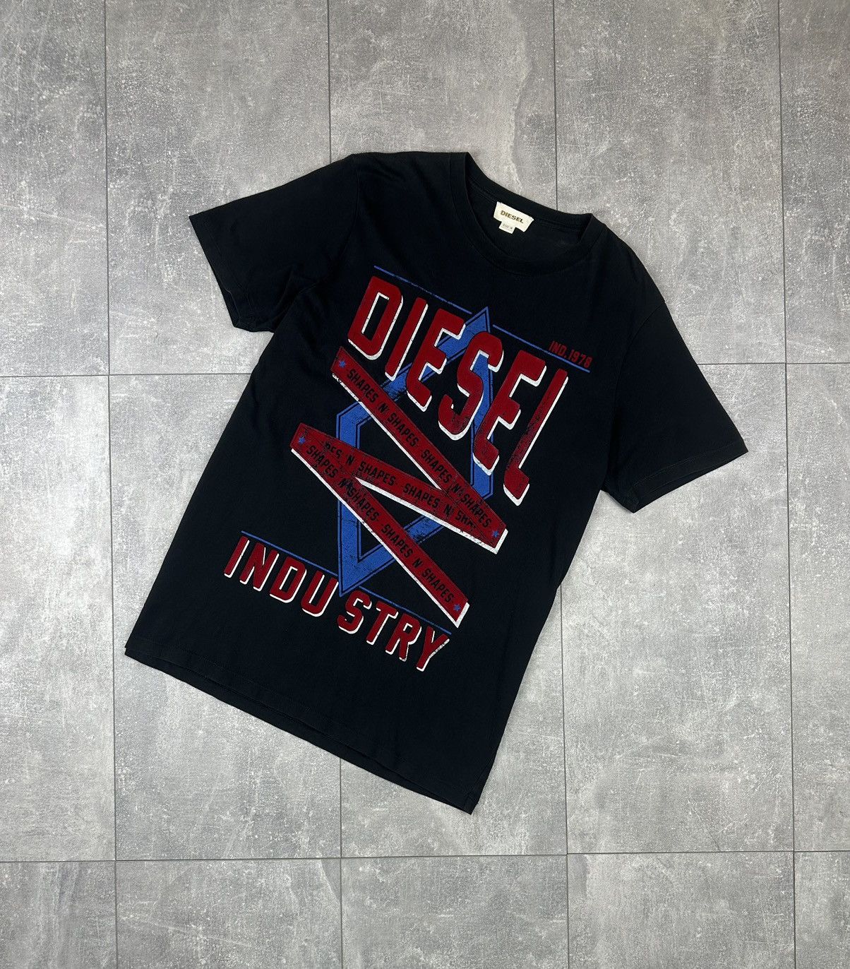 Diesel Diesel Vintage Overprint Logo Mens T-Shirt Size US M / EU 48-50 / 2 - 1 Thumbnail