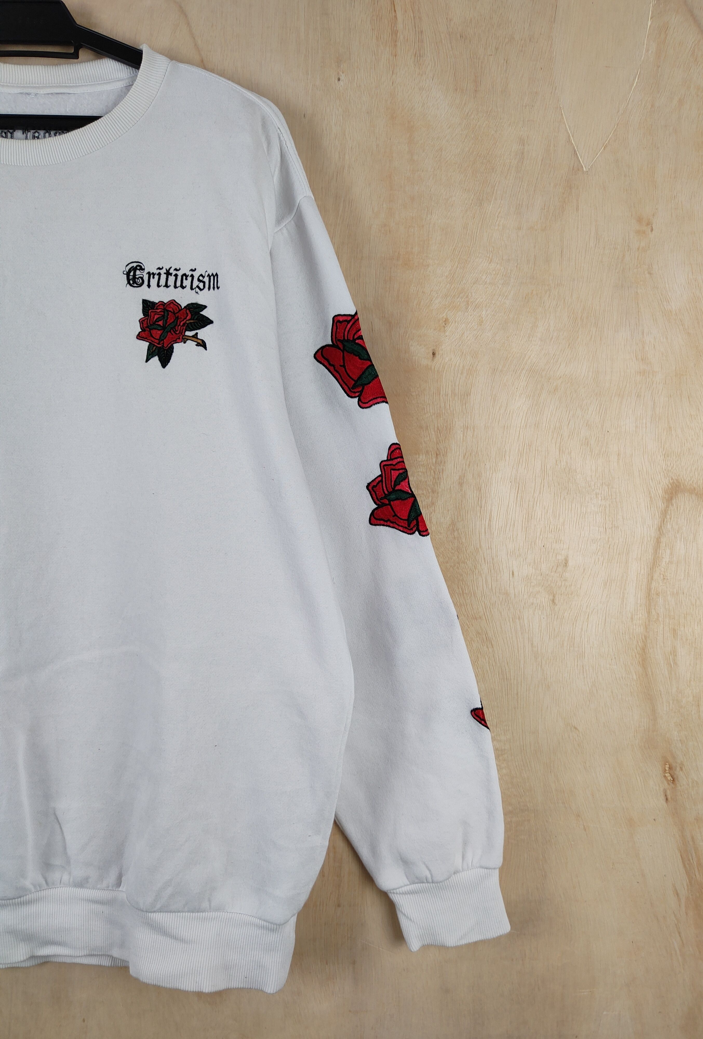 Japanese Brand Japan criticism White Flowers Sweatshirts #S2634 Size US L / EU 52-54 / 3 - 6 Thumbnail