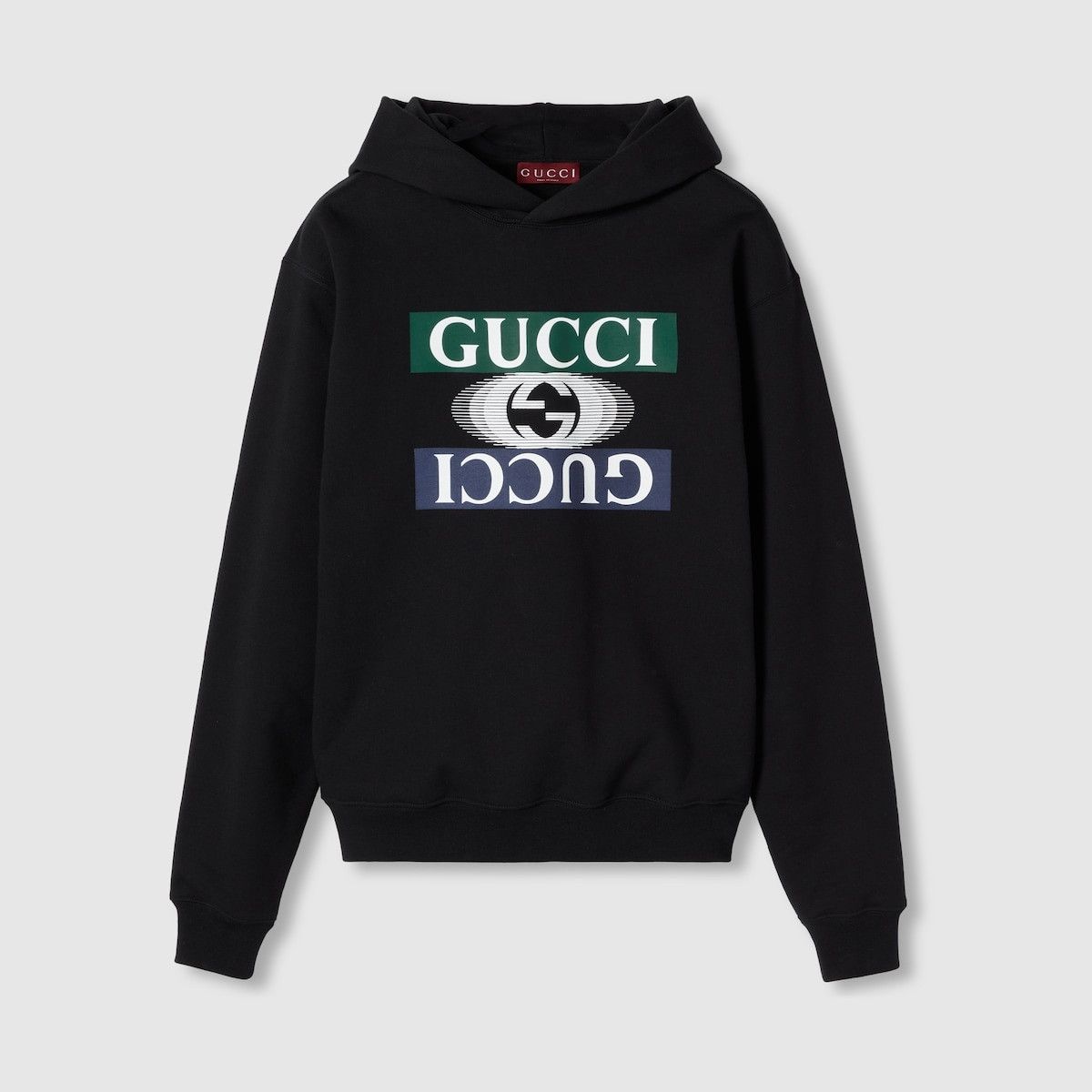 Gucci o1s1wg110925 Cotton Jersey Hooded Sweatshirt in Black Size US XXL / EU 58 / 5 - 1 Thumbnail