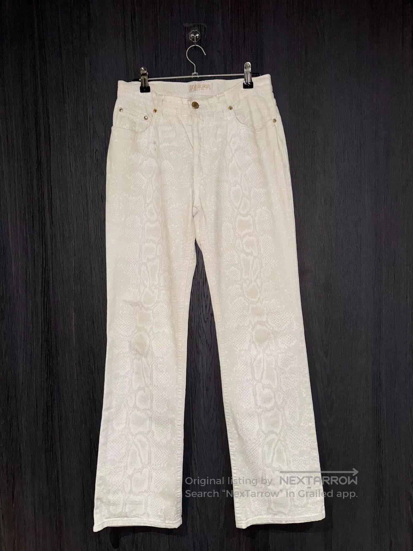 Roberto Cavalli Roberto Cavalli Snake Skin Jeans. Size 26" / US 2 / IT 38 - 6 Thumbnail