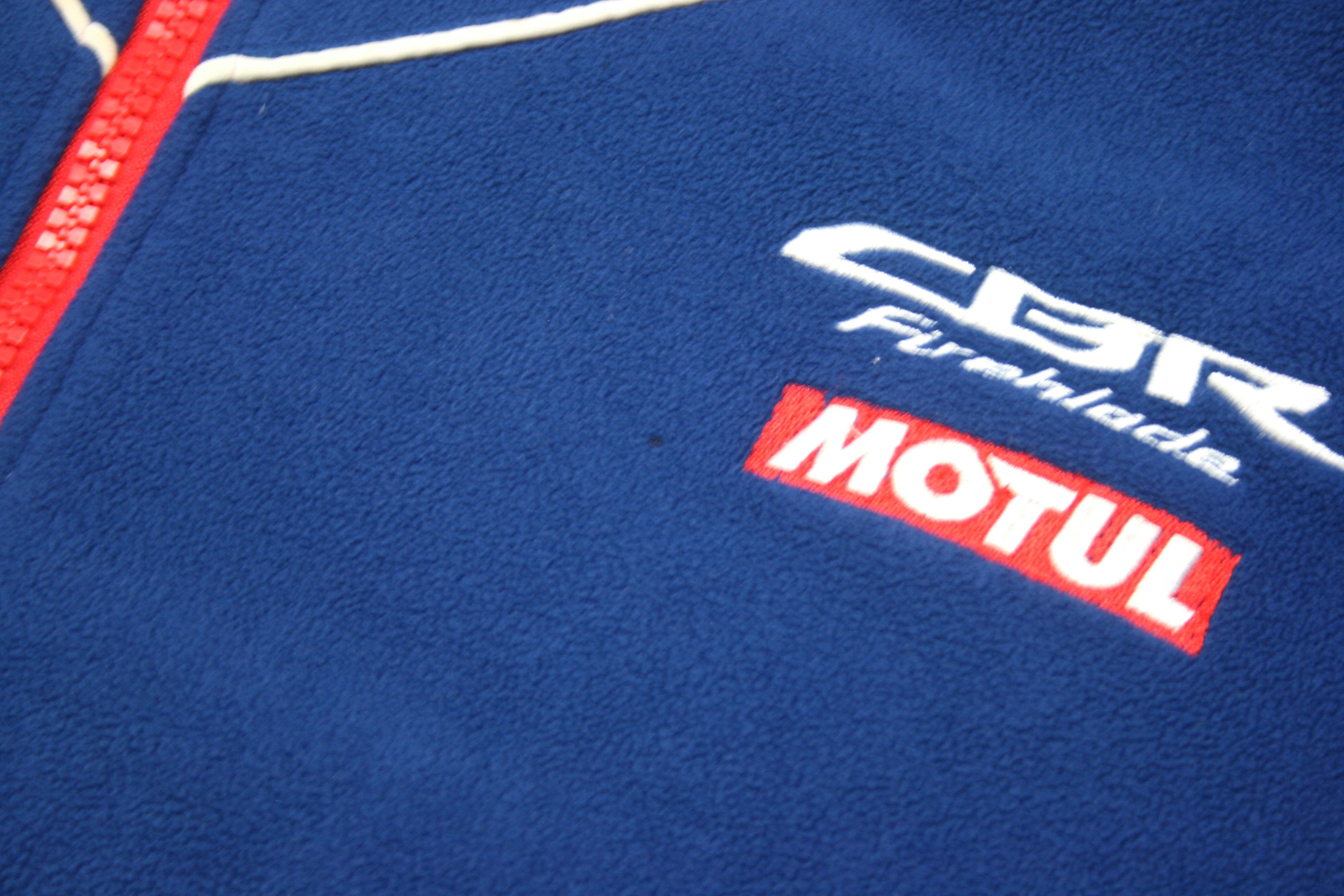 Honda 00S Racing Sponsored Fleece Jacket Vintage Size US M / EU 48-50 / 2 - 4 Thumbnail