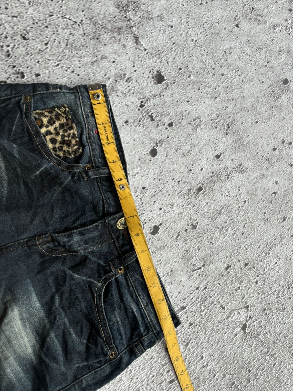 Hysteric Glamour Y2k Jambagee Jeans Leopard Women's Short Size 28" / US 6 / IT 42 - 10 Thumbnail