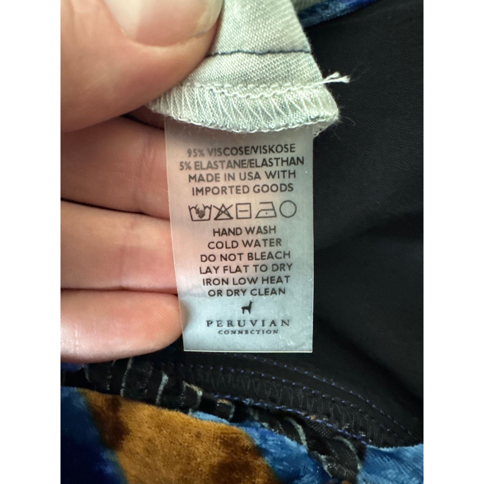 Other PERUVIAN CONNECTION Sant'Elia Jersey Dress Blue Green Medium Size M / US 6-8 / IT 42-44 - 8 Thumbnail