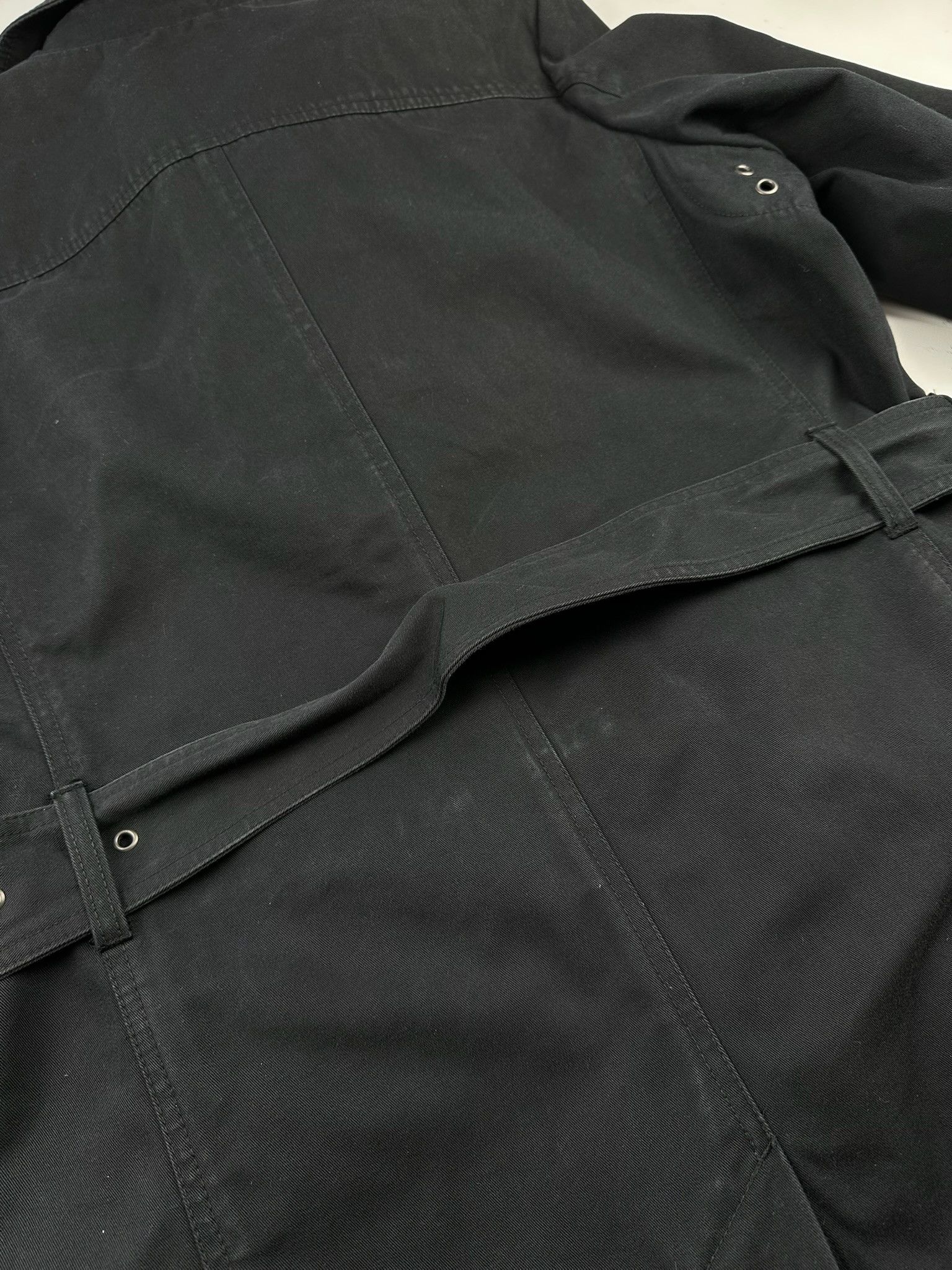 Diesel Diesel Black Belted Trench Coat Size US M / EU 48-50 / 2 - 20 Thumbnail