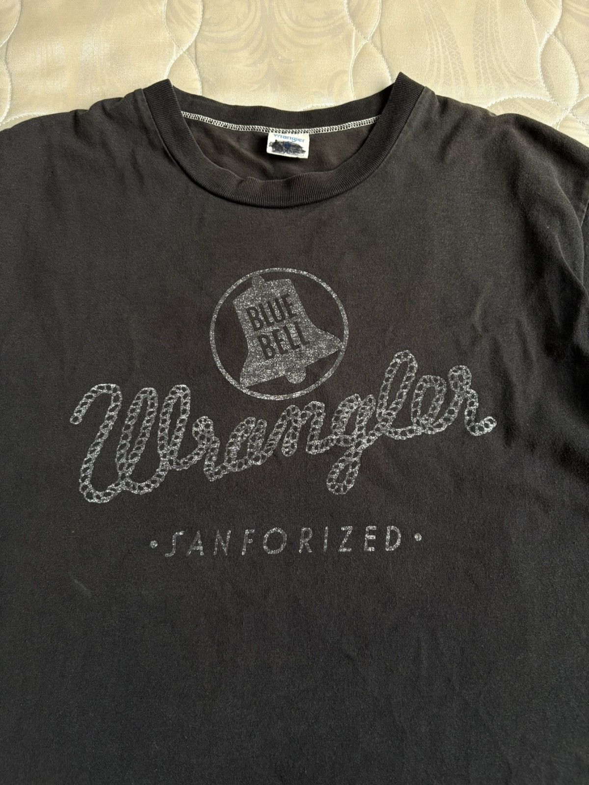 Japanese Brand × Vintage × Wrangler RARE Vintage Wrangler Blue Bell Sanforized Shirt Tees Size US M / EU 48-50 / 2 - 2 Thumbnail