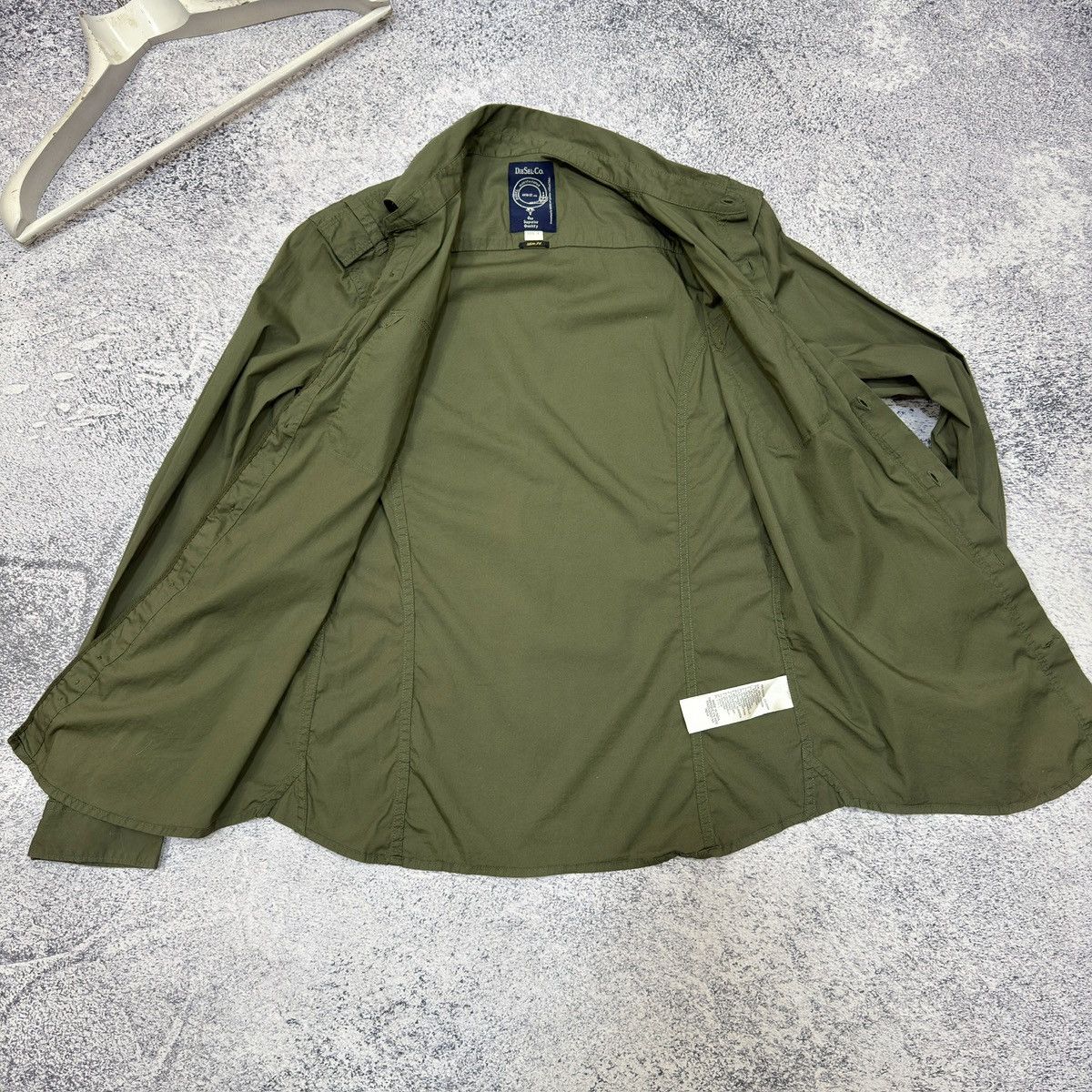 Diesel Diesel Green Cotton Overshirt Slim Fit L size Size US L / EU 52-54 / 3 - 6 Thumbnail