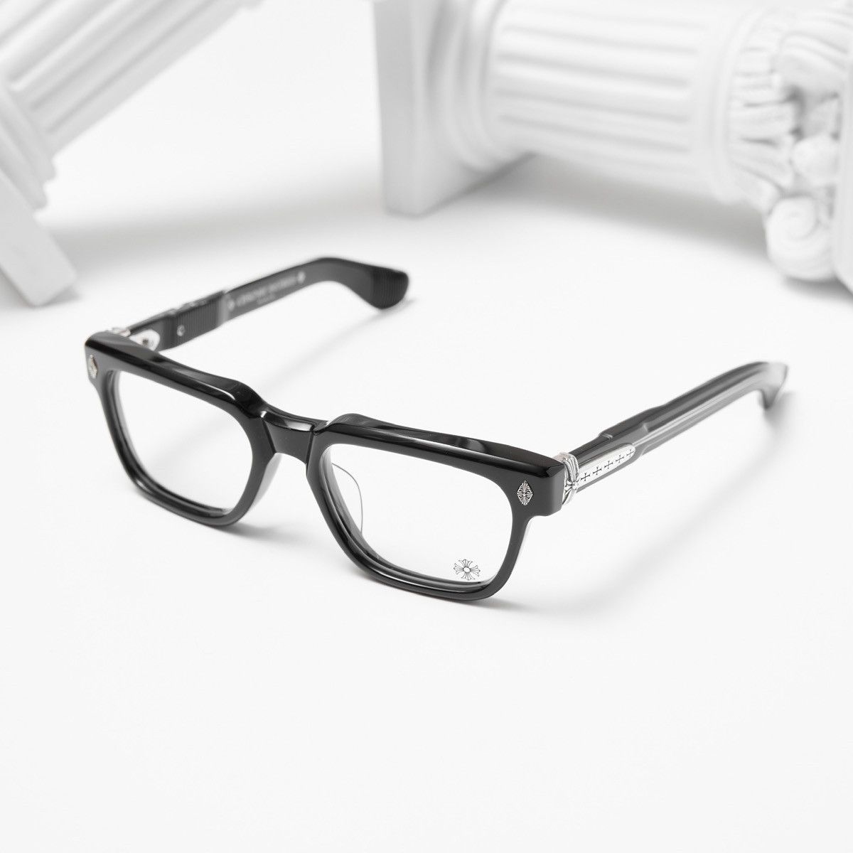 CHROME HEARTS PEN 15 BLACK GLASSES