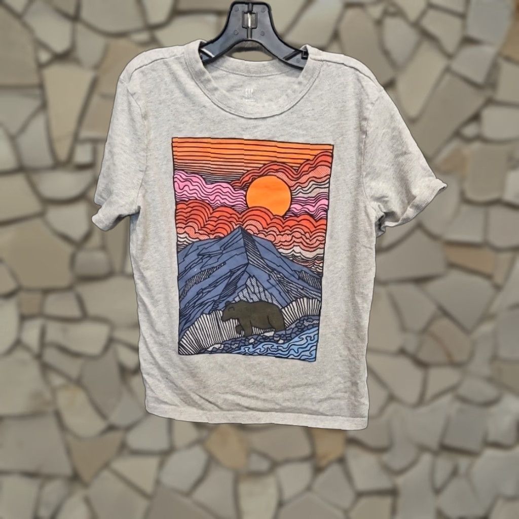 Gap Kids Boys’ Graphic T-Shirt Canary Yellow Color, Size M, NWT