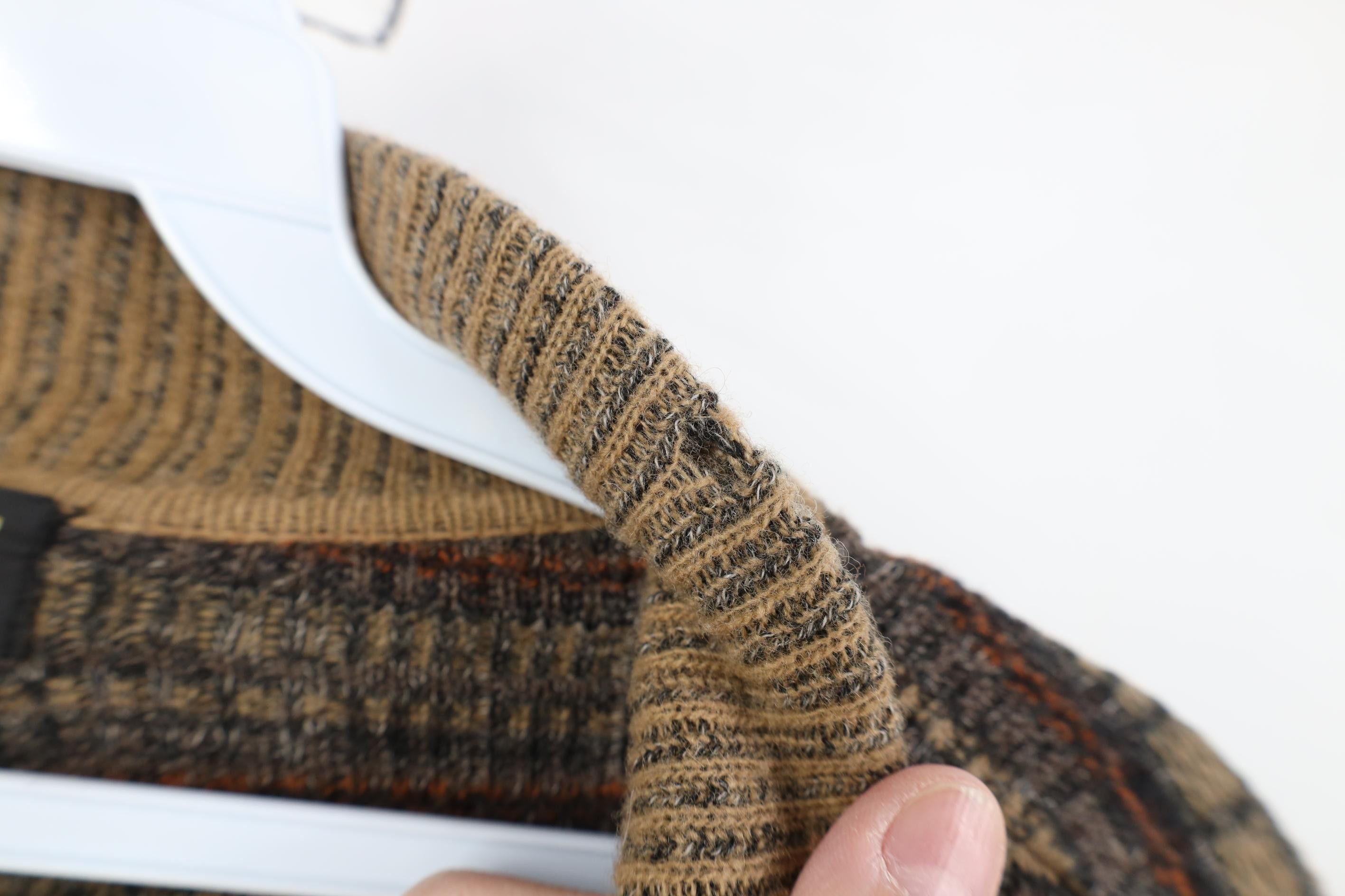 Vintage Vintage 90s Coogi Style Earth Tone Collared Cardigan Sweater Size XL / US 12-14 / IT 48-50 - 6 Thumbnail