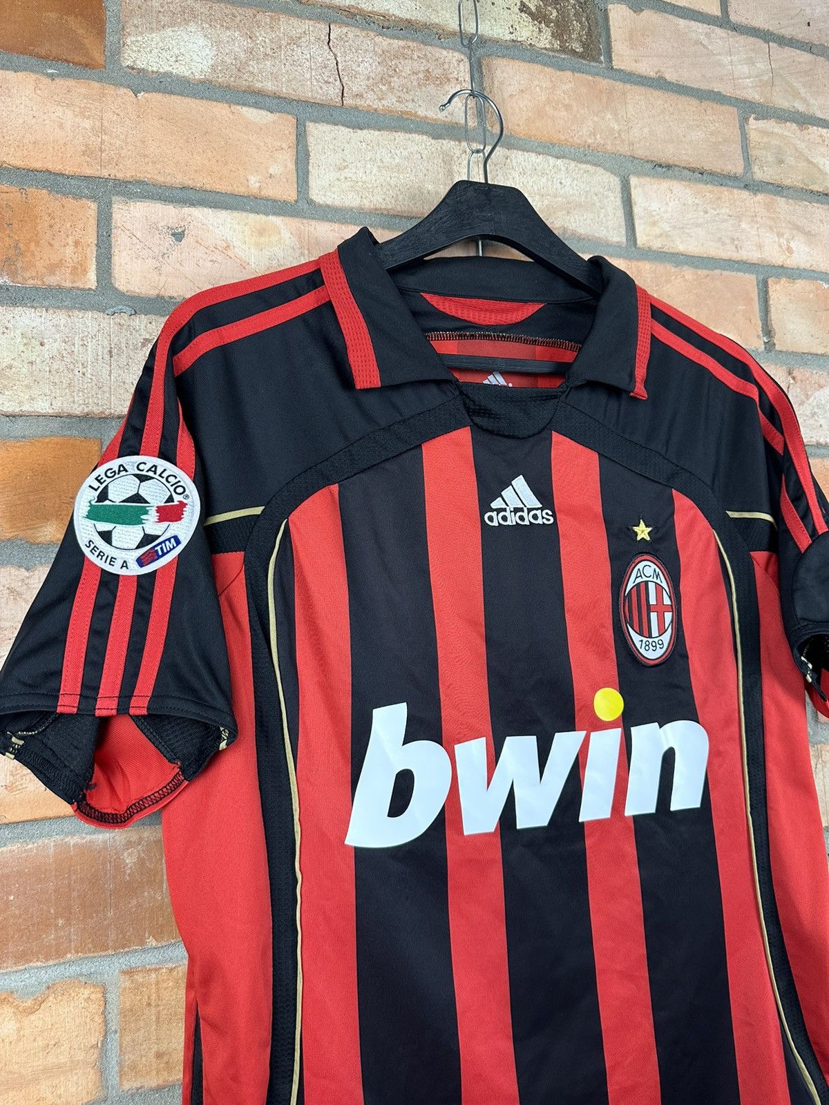Adidas × Vintage KAKA Vintage Adidas Milan Jersey Size US S / EU 44-46 / 1 - 4 Thumbnail