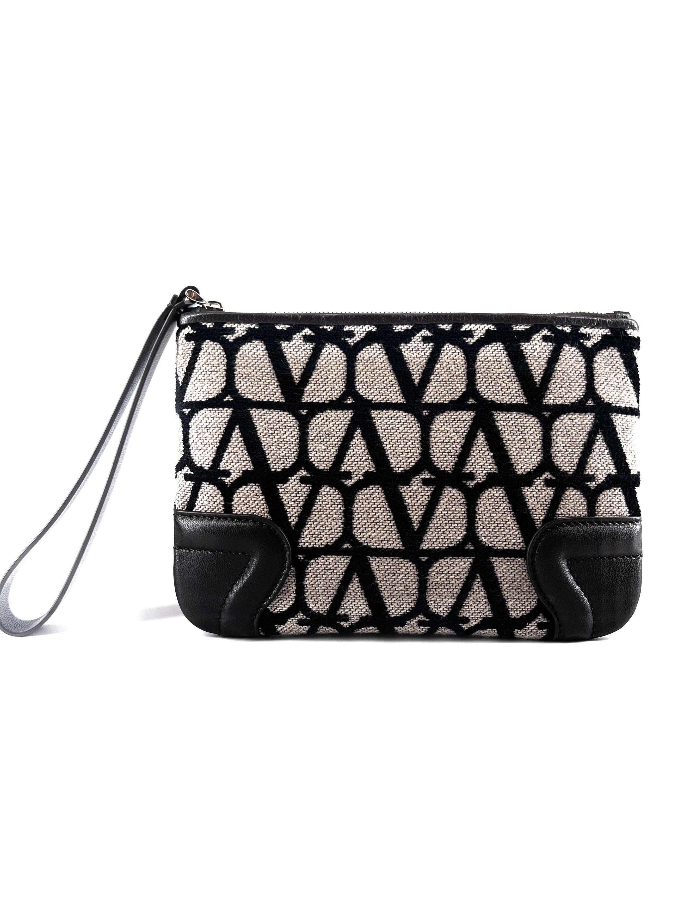 Valentino Valentino Garavani Valentino Pouche VLogo Canvas Size ONE SIZE - 1 Thumbnail