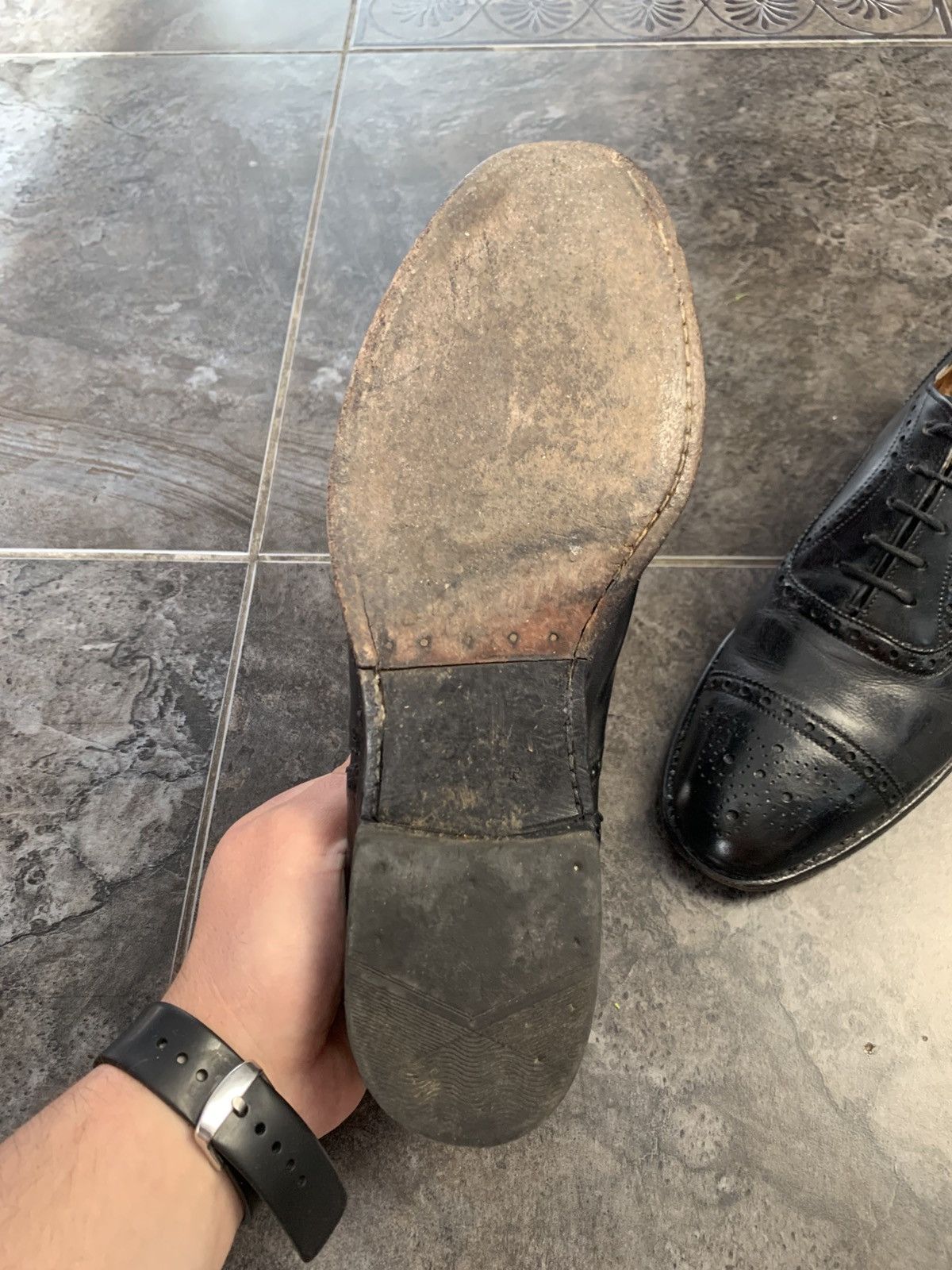 Church's × Vintage Churches Diplomat black leather Oxford brogue shoes Size US 9.5 / EU 42-43 - 8 Thumbnail