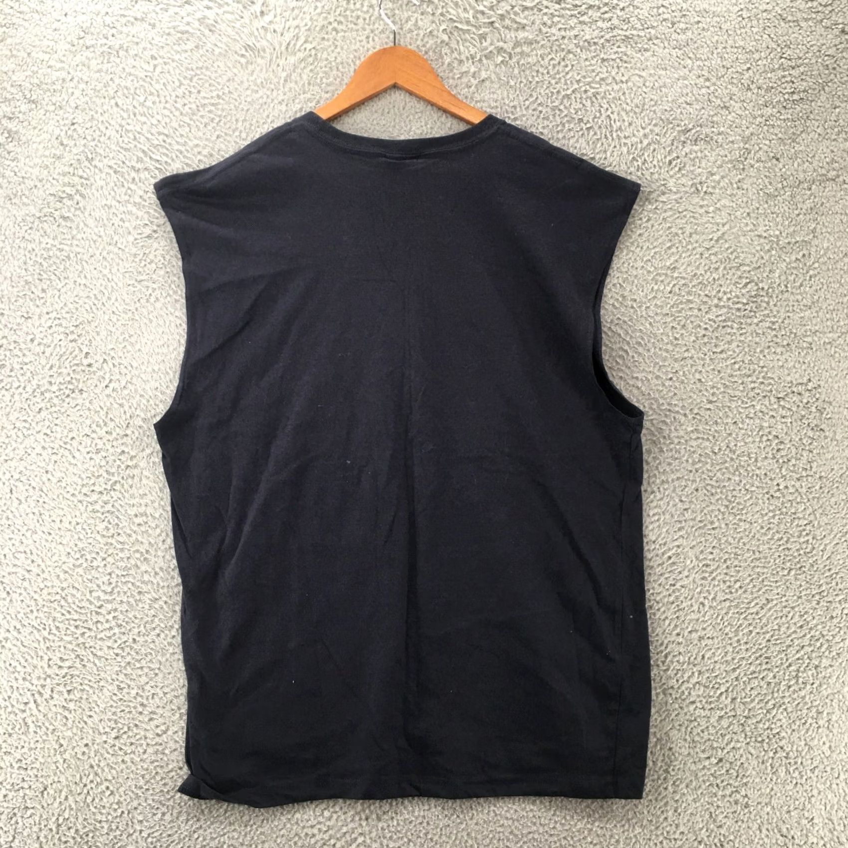 Vintage Y2k Themed USA Flag Tank Top Mens XL Blue Cotton Sleeveless Star Logo Crew Neck Size US XL / EU 56 / 4 - 7 Thumbnail