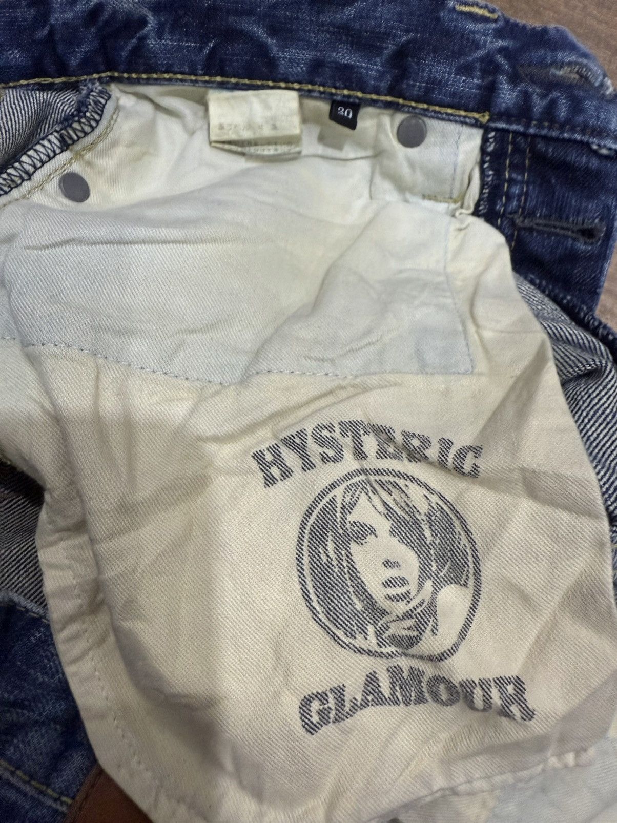 Hysteric Glamour HYSTERIC GLAMOUR DISTRESSED STYLE JEANS Size US 30 / EU 46 - 11 Thumbnail