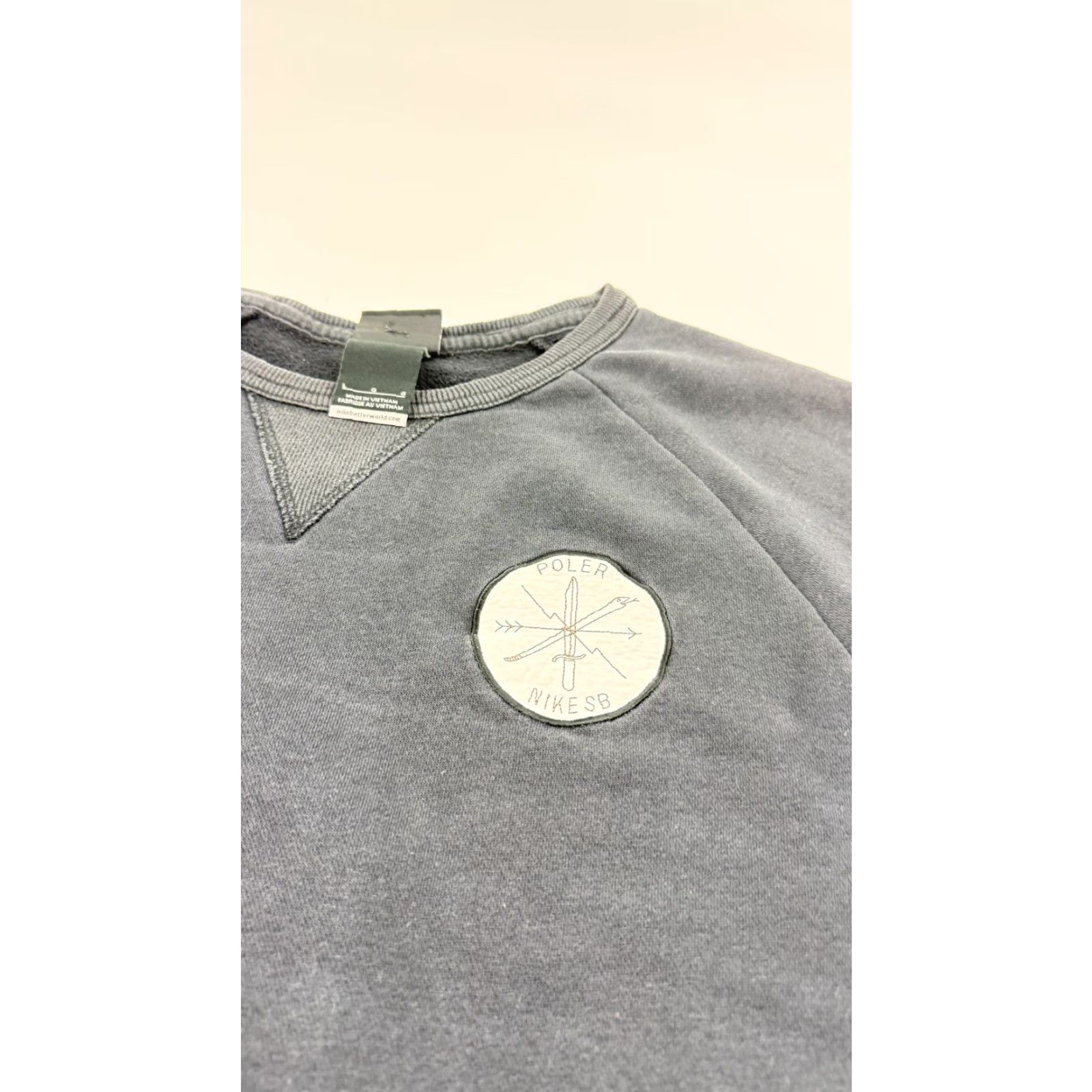 Nike Nike SB Sweatshirt Mens L Gray Raglan Crewneck Pullover Fleece Logo Graphic Print Poloer? Size US L / EU 52-54 / 3 - 4 Thumbnail