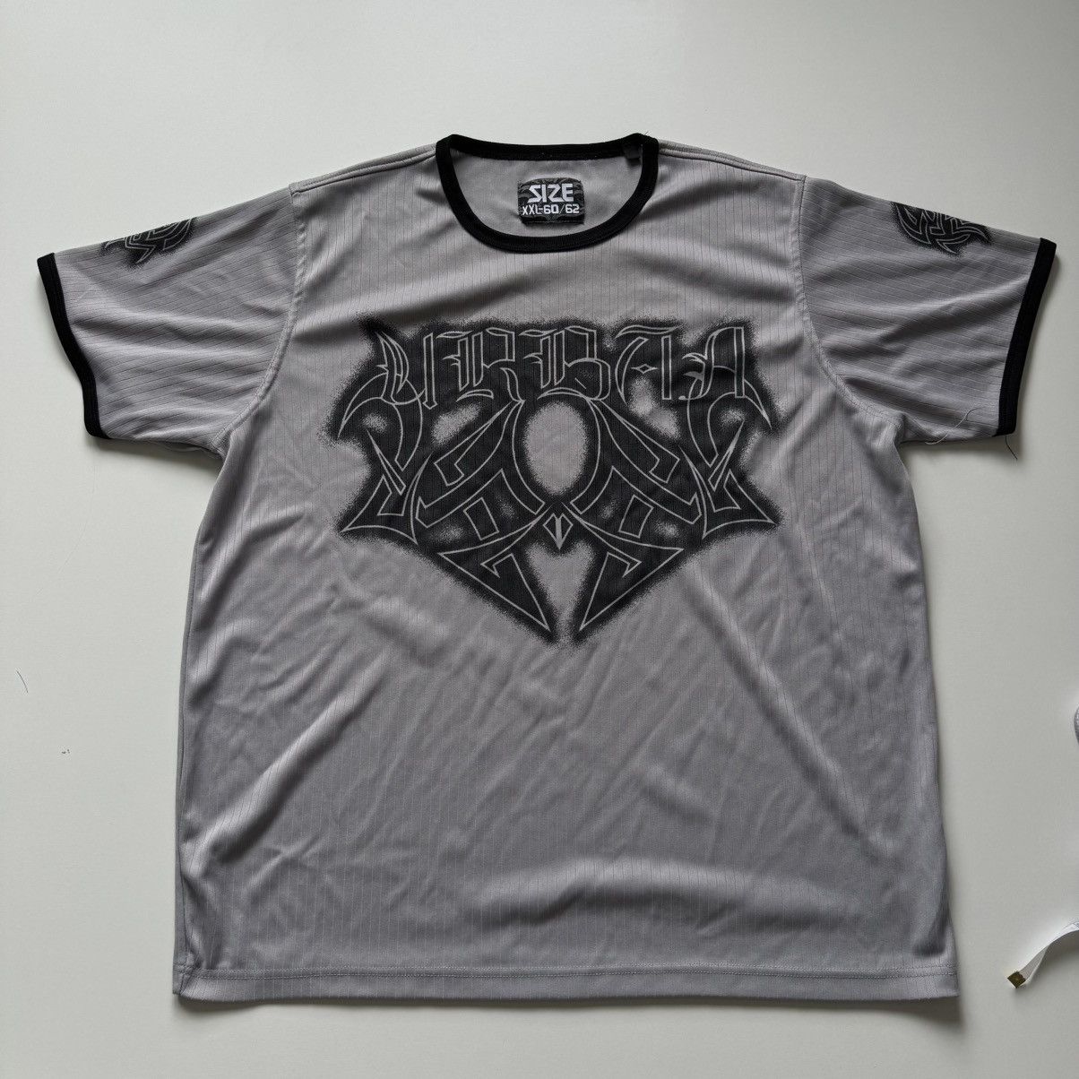 Tribal Streetwear Affliction Type Tribal Grey Tee Rave Graffiti Punk Grunge Size US XXL / EU 58 / 5 - 7 Thumbnail