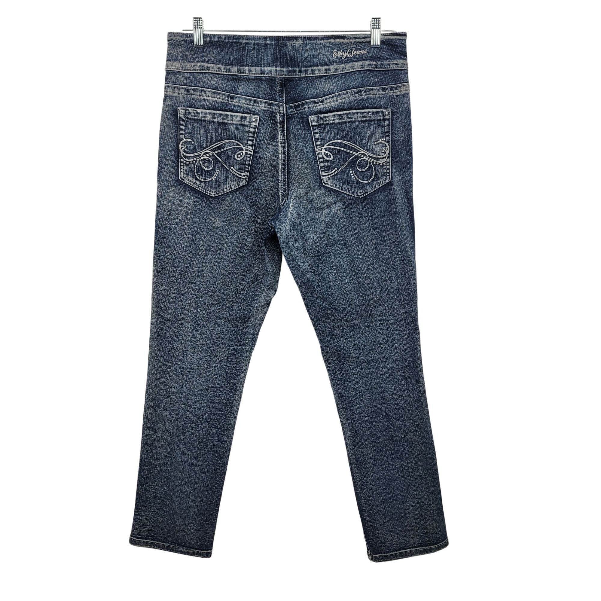 Other Ethyl Classic Womens Stretch Denim Jeans Sz 14 Mid-Rise Slim Size 36" / US 14 / IT 50 - 7 Thumbnail