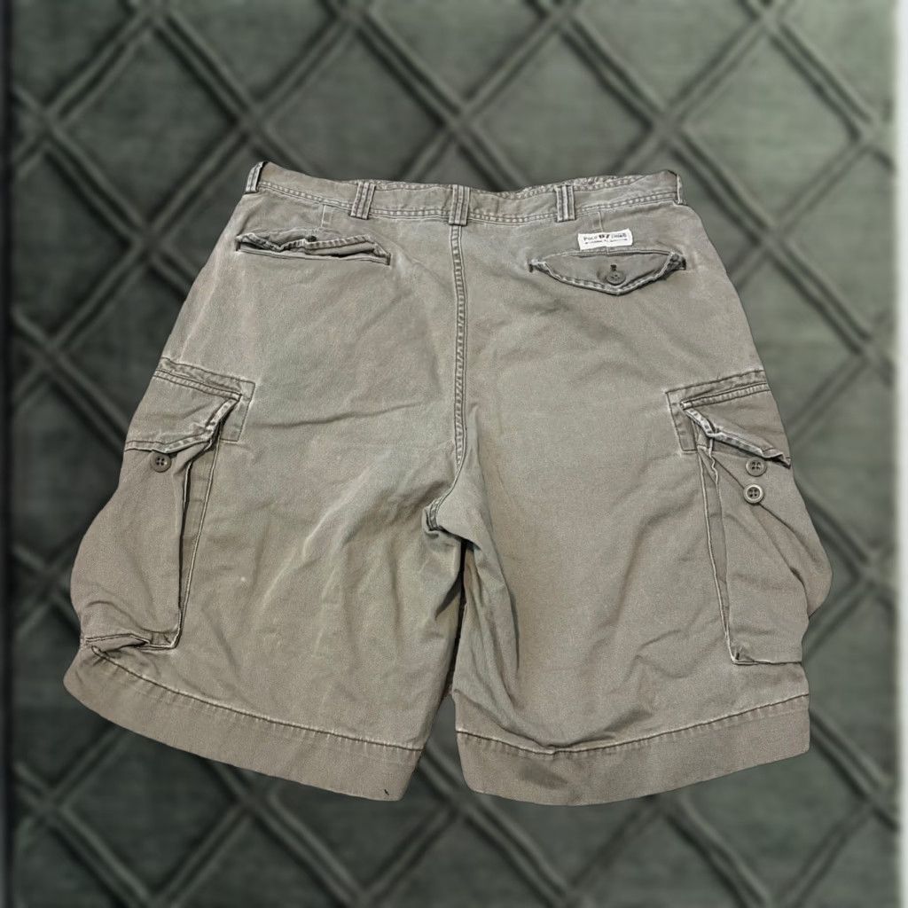 Polo Ralph Lauren Polo Ralph Lauren Cargo Shorts Mens 34 Light Green Cargo Pocket Zip Front Relaxed Cotton Baggy Logo 90s Army Hip Hop Retro Size US S / EU 44-46 / 1 - 1 Thumbnail