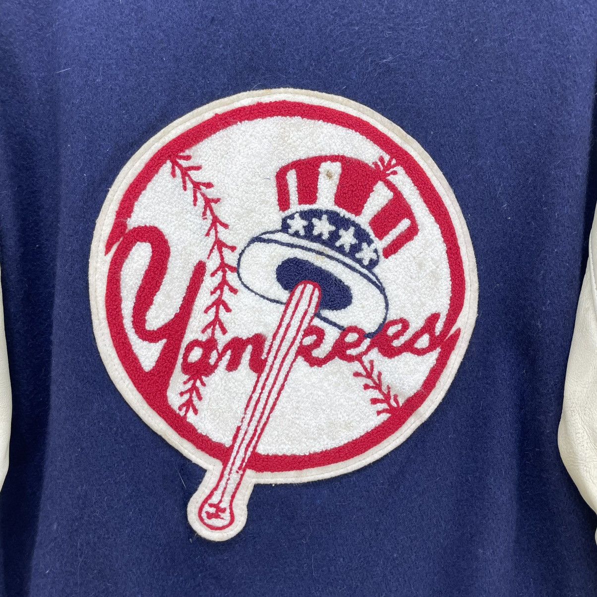 Delong × MLB × Starter 💥Vintage Delong Mlb New York Yankees Varsity Letterman Size US M / EU 48-50 / 2 - 10 Thumbnail