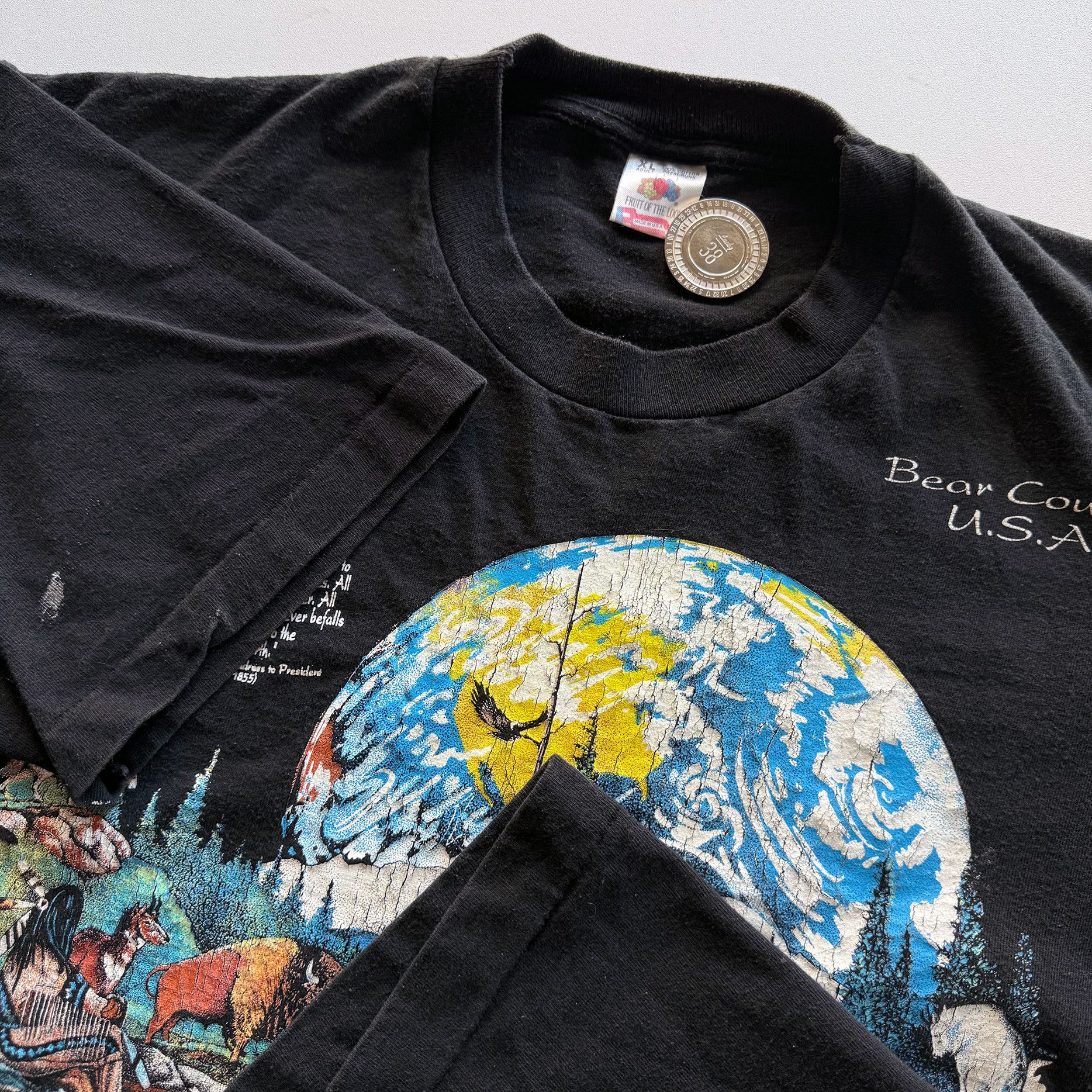 Vintage 1990s Vintage Nature Earth Day Bear Country Tee Size US XL / EU 56 / 4 - 2 Thumbnail