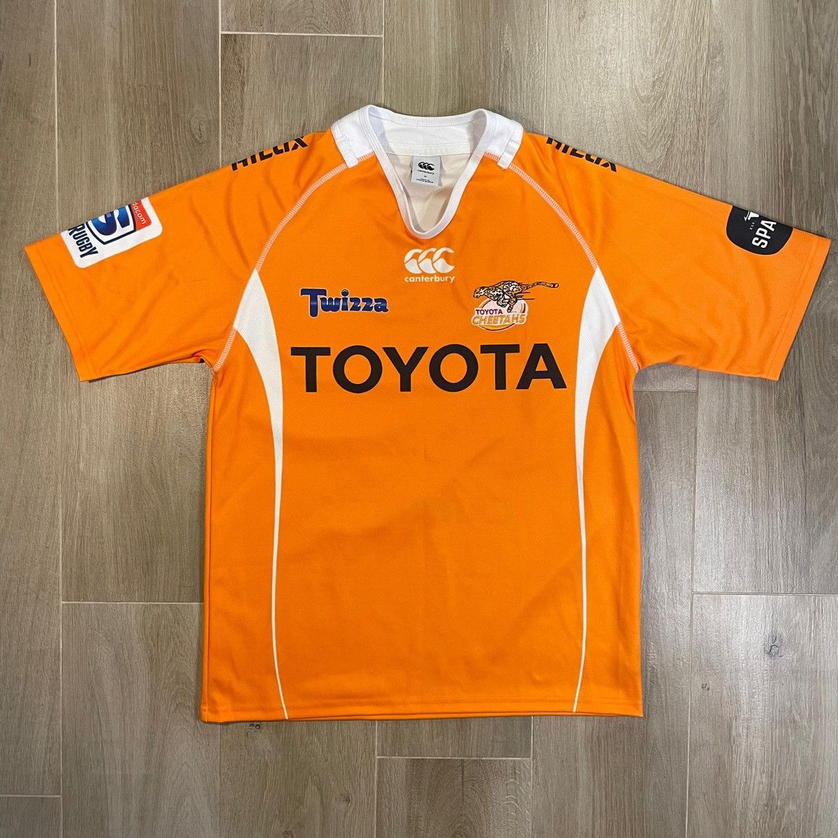 Orange Canterbury Toyota Cheetahs rugby jersey shirt tee