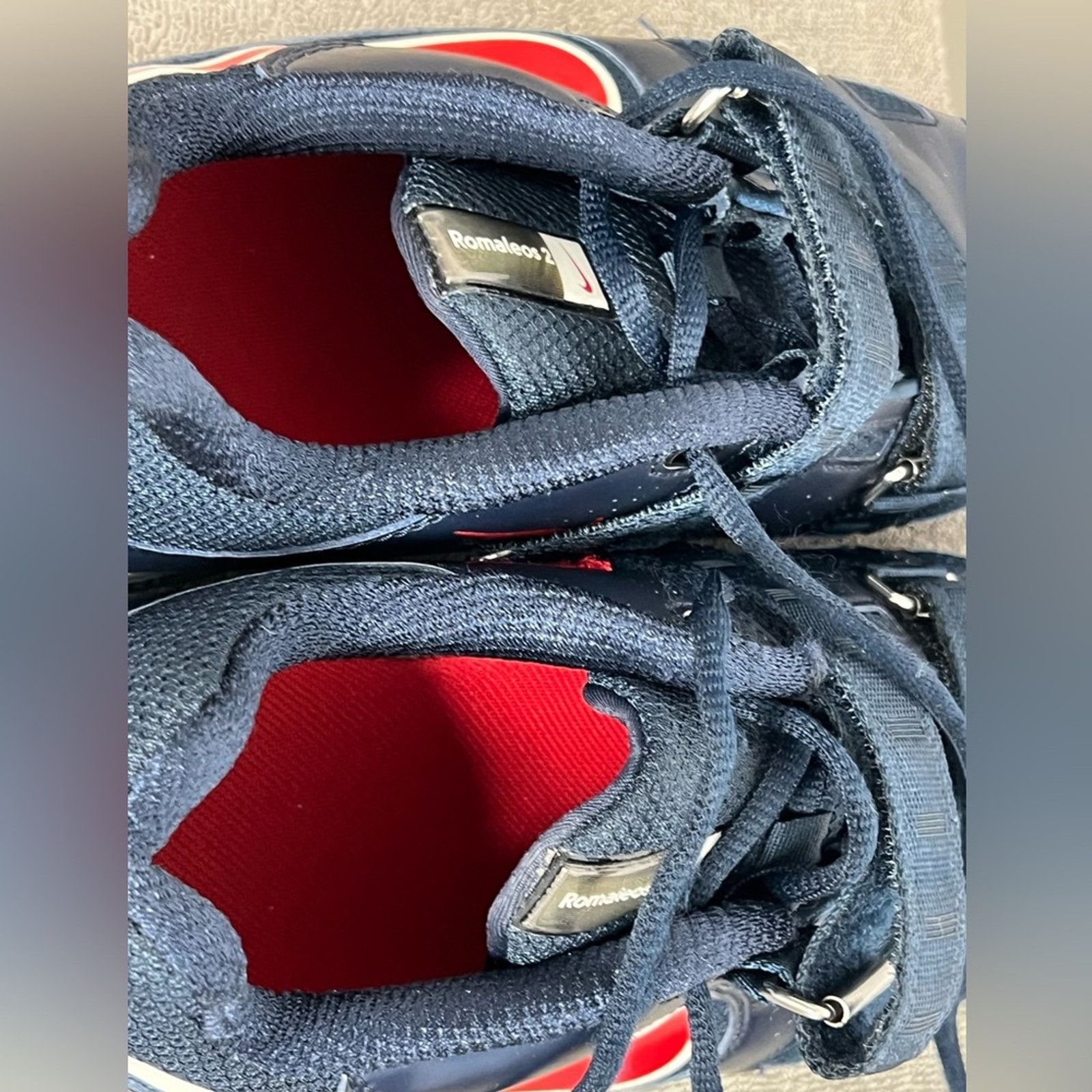 Nike Romaleos 2 Obsidian Blue Red Weightlifting Shoes SAMPLE