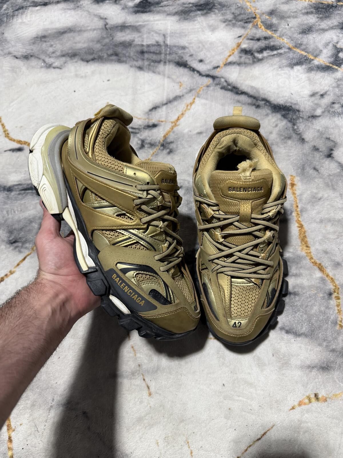 Balenciaga Track LED sneaker 'black' Sz- 9M/42EU | Grailed