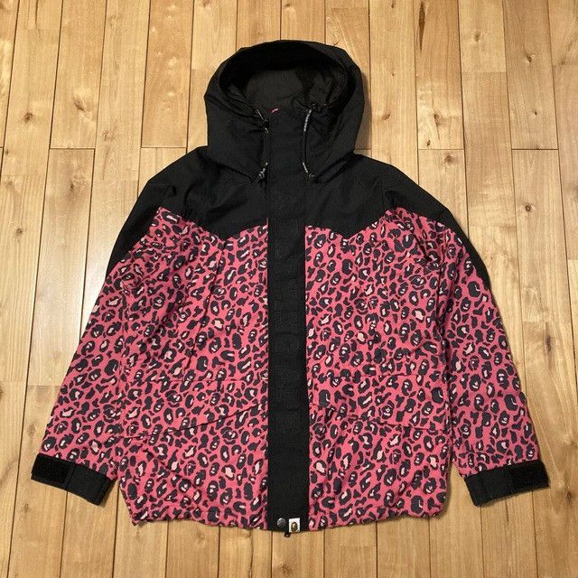 Bape BAPE Leopard camo hoodie snowboard jacket a bathing ape NIGO Size US XL / EU 56 / 4 - 1 Thumbnail