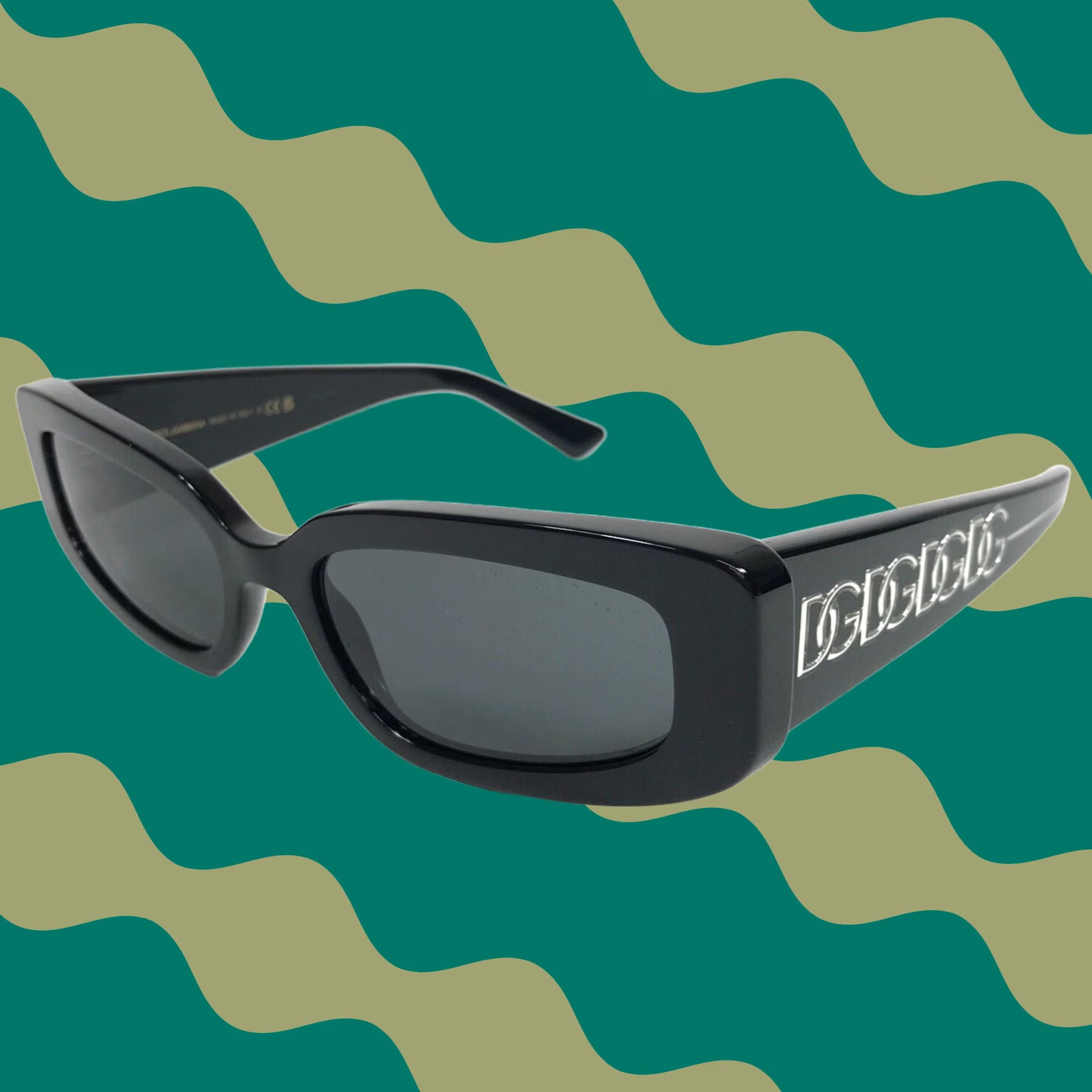Dolce & Gabbana Dolce & Gabbana Sunglasses Rectangular Green  display picture 1