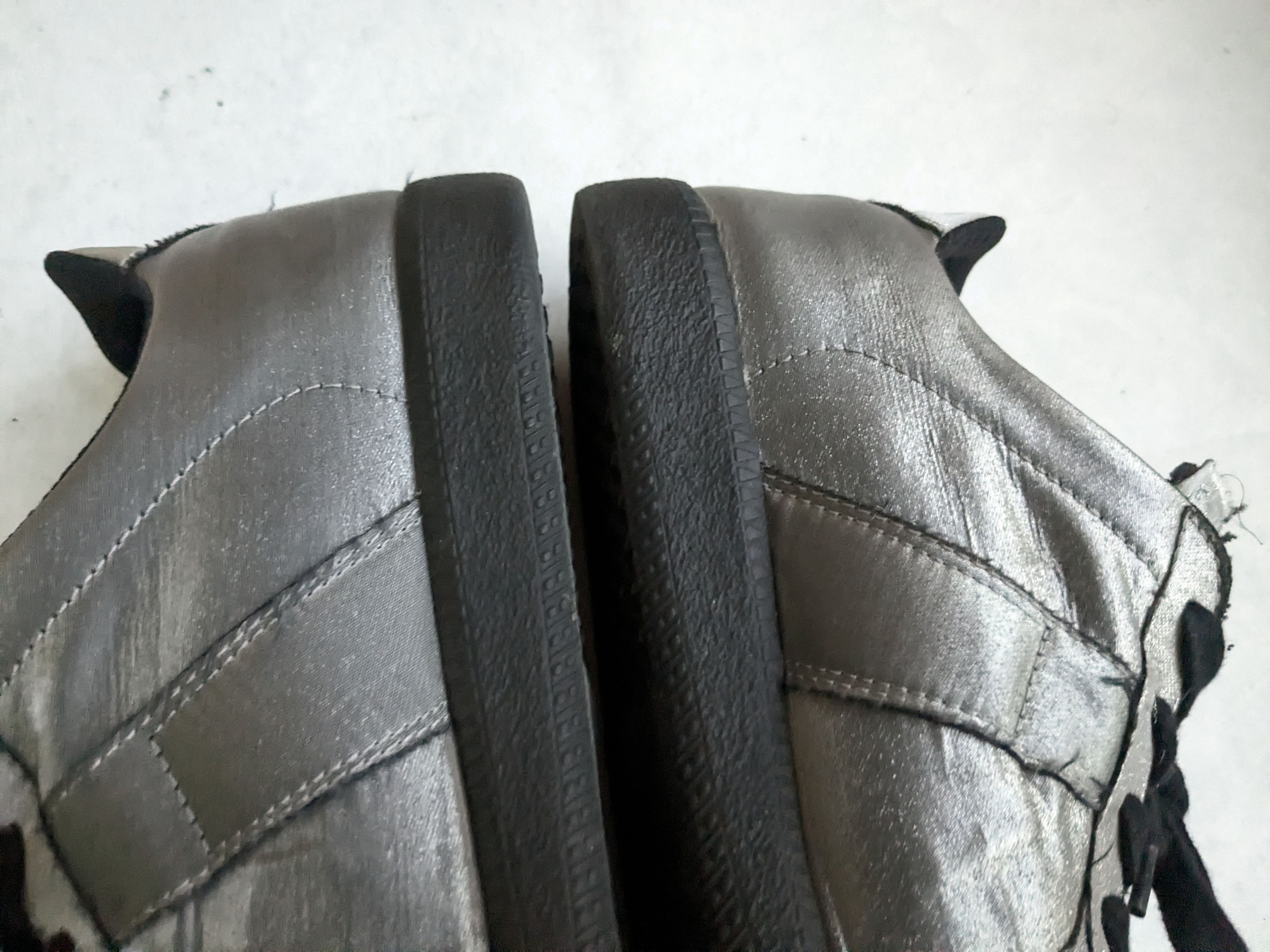 Maison Margiela Silver Maison Marigela Replica GAT Silver Black Satin 8.5 Size US 8.5 / EU 41-42 - 8 Thumbnail