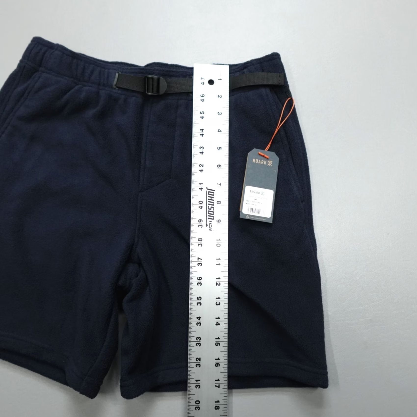 Roark Roark Campover Comfort Fleece Shorts Belted Men's Size S Dark Navy RS312 Size US 29 - 6 Thumbnail