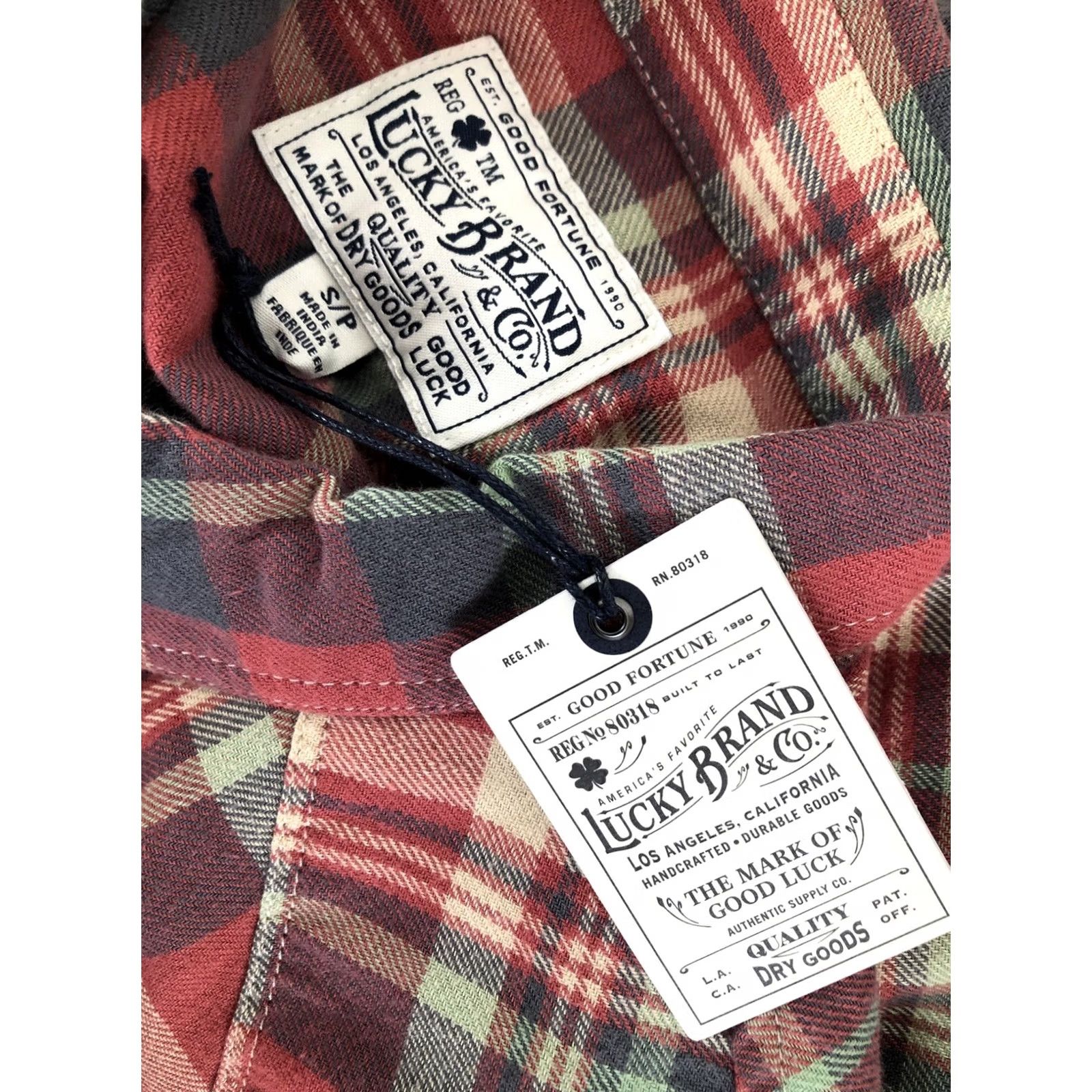 Lucky Brand LUCKY BRAND Shirt Mens S Plaid Flannel Western Snap Button-Up Multicolor Shirt Size US S / EU 44-46 / 1 - 5 Thumbnail