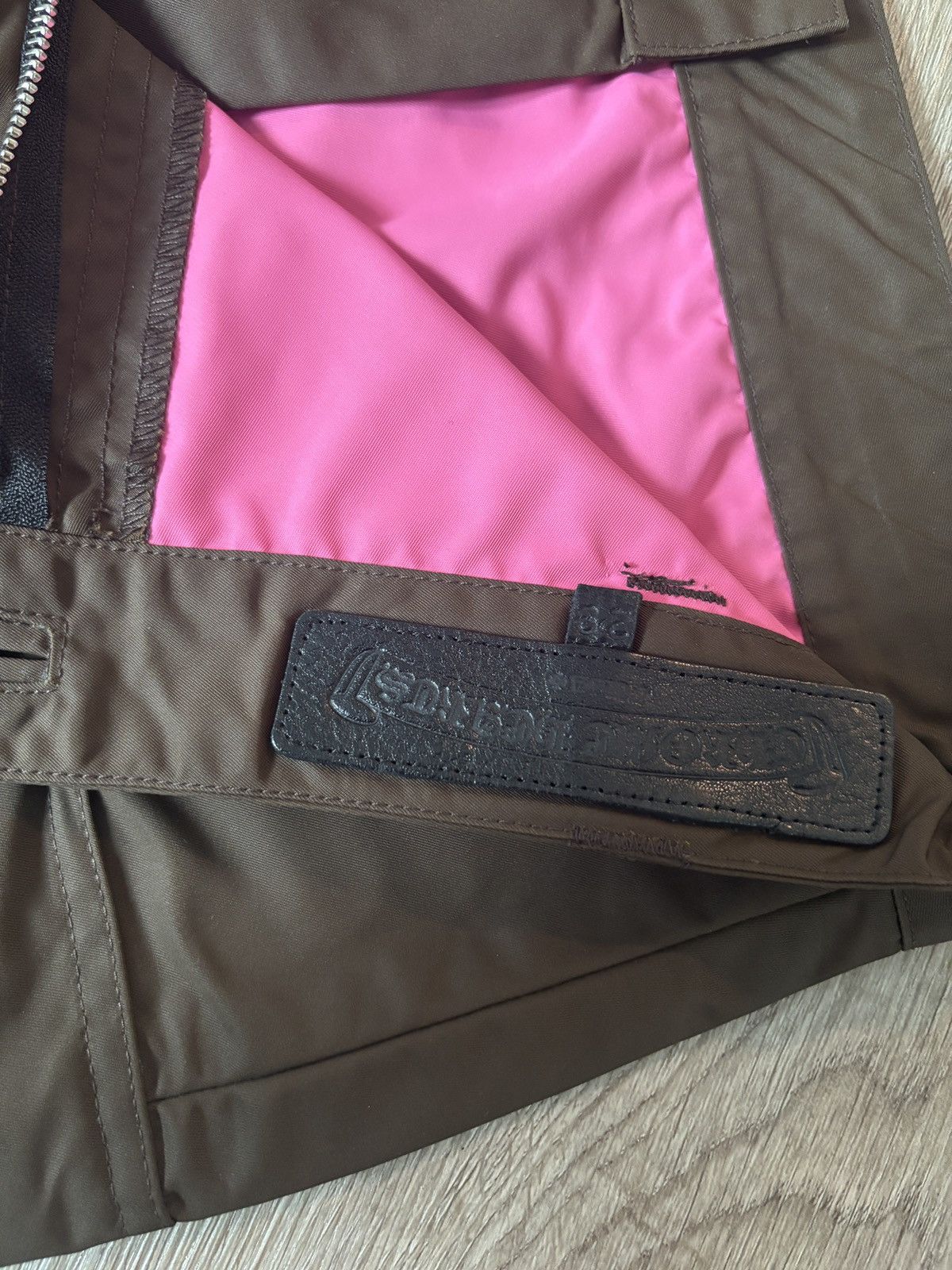 Chrome Hearts Chrome Hearts Pink Patch Nylon Brown Skirt Size 29" - 7 Thumbnail