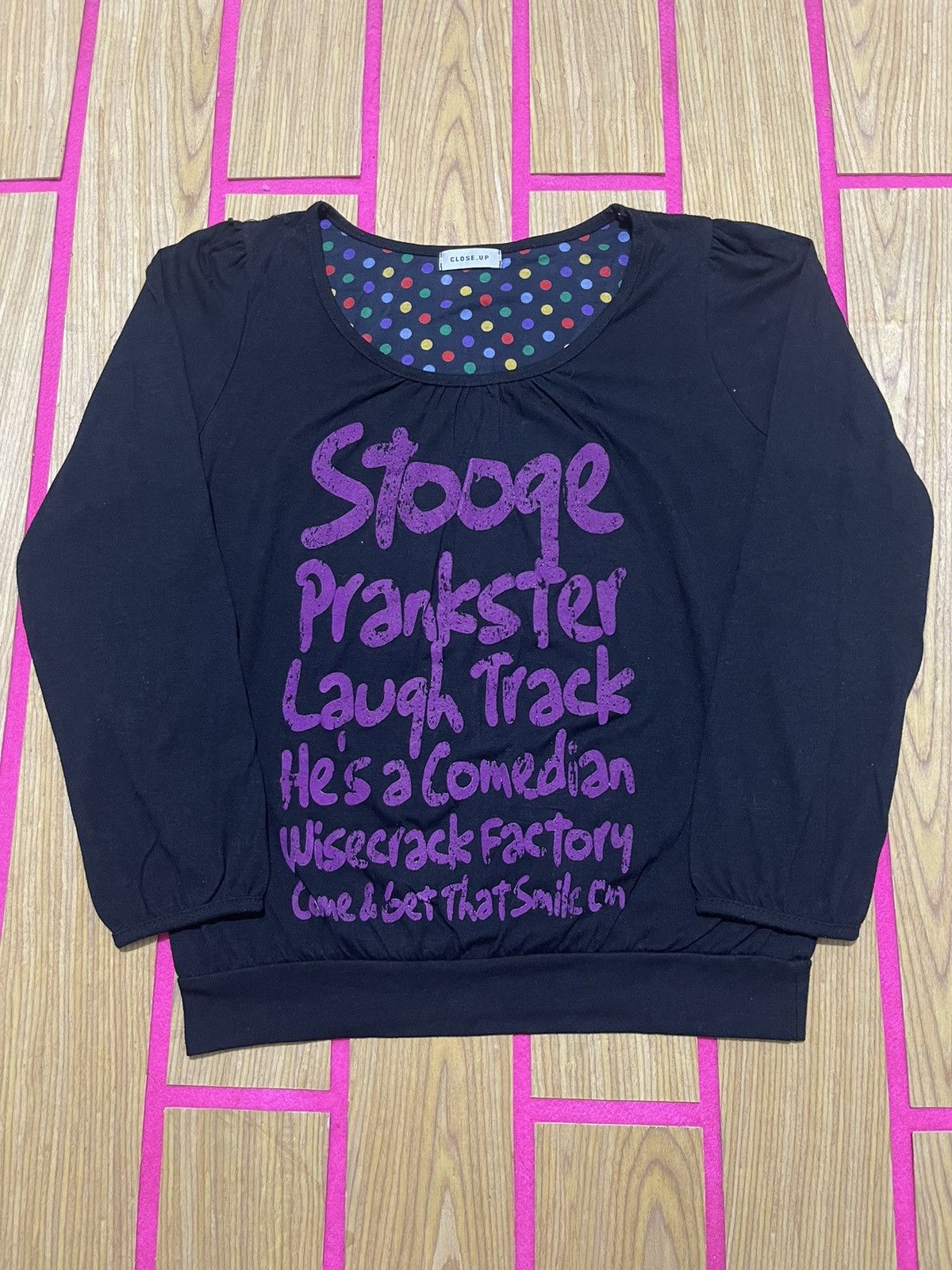 If Six Was Nine Y2K CLOSE UP long sleeve tshirt Size M / US 6-8 / IT 42-44 - 1 Thumbnail